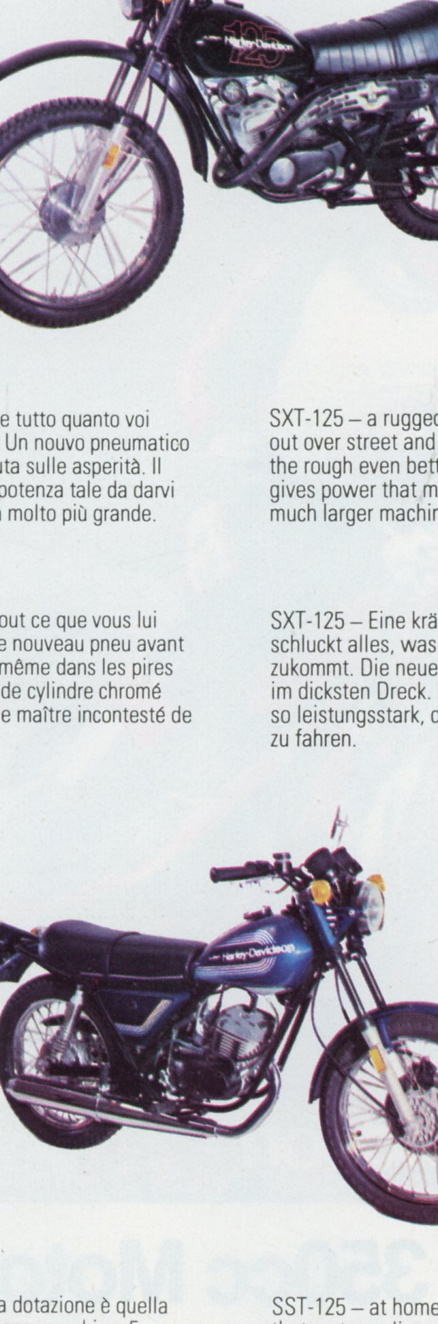 AMF HARLEY DAVIDSON SXT125 BROCHURE MOTO