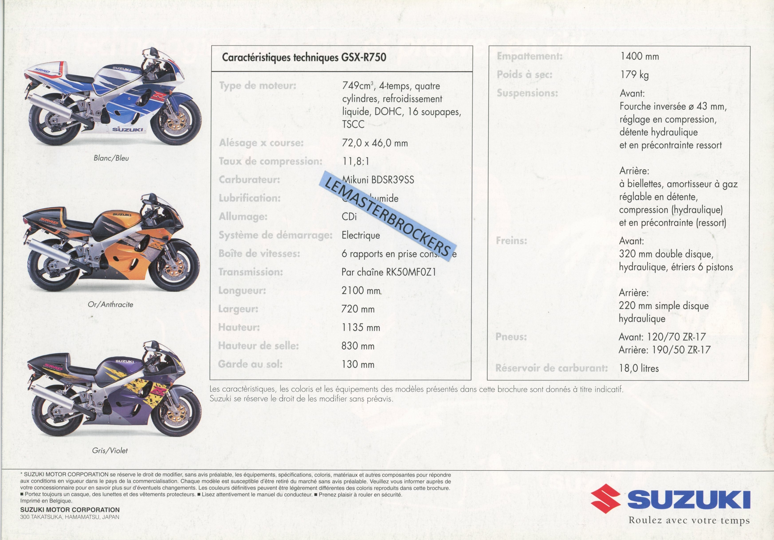SUZUKI-GSX-R-750-BROCHURE-MOTO-SUZUKI-LEMASTERBROCKERS-CATALOGUE-PROSPEKT-GSXR