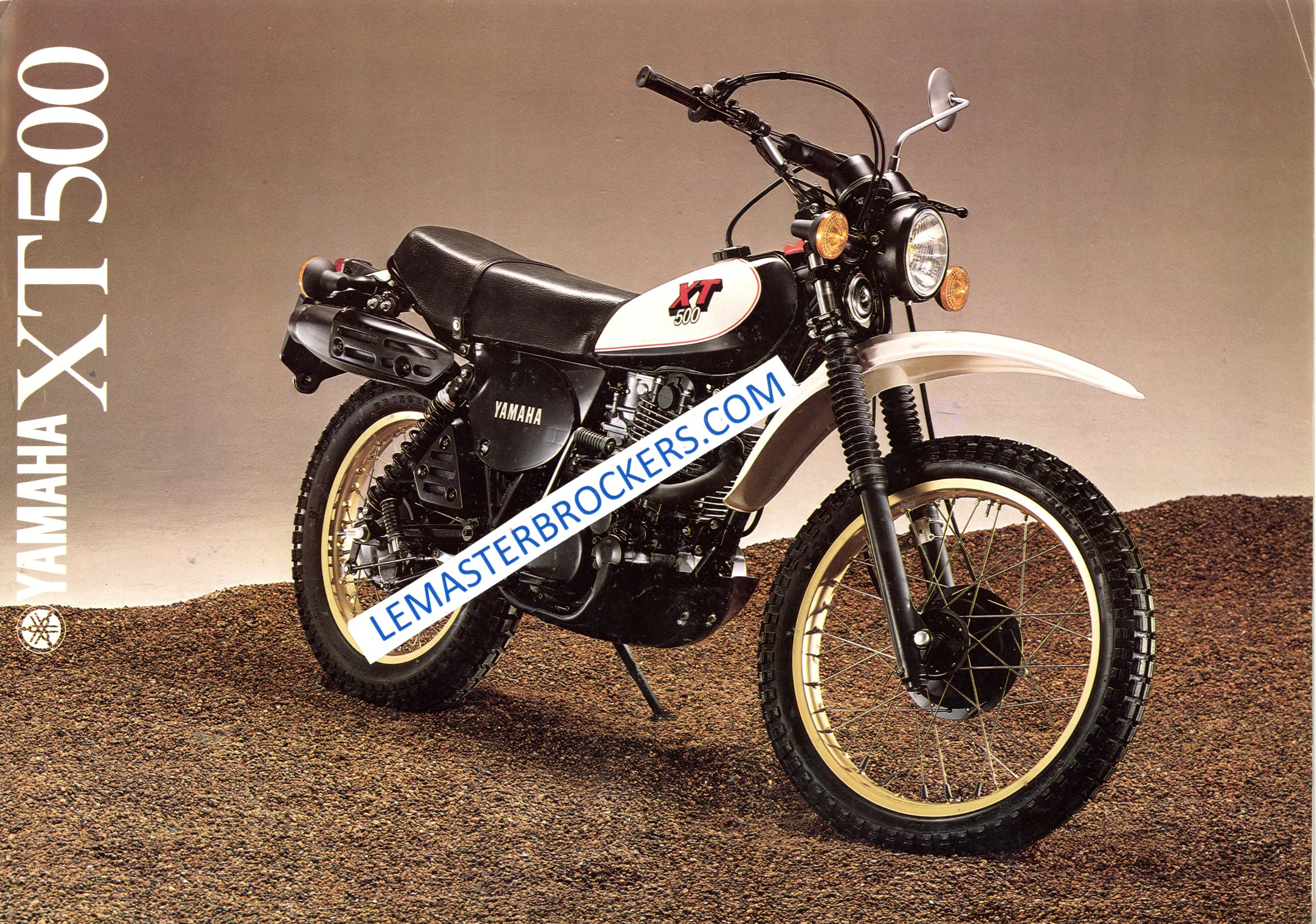 BROCHURE MOTO YAMAHA XT 500 XT500 1980