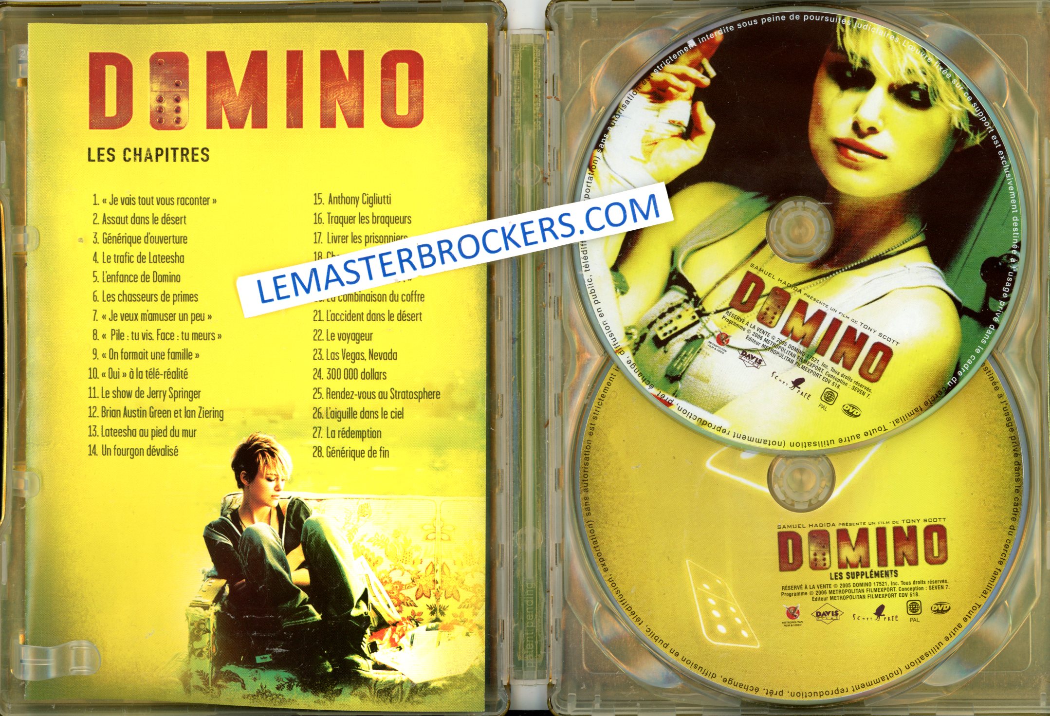DOMINO BOÎTE MÉTAL COLLECTOR 2 DVD