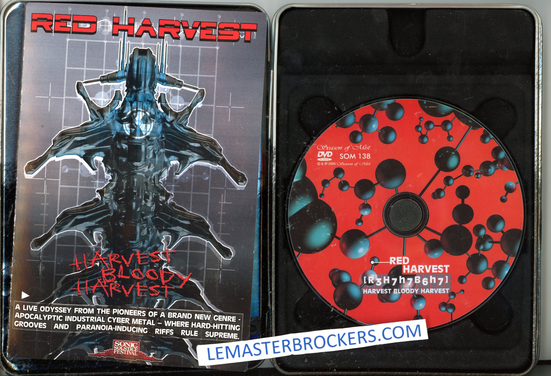 HARVEST BLOODY HAVEST - RED HAVEST - BOÎTE MÉTAL DVD MUSICAUX