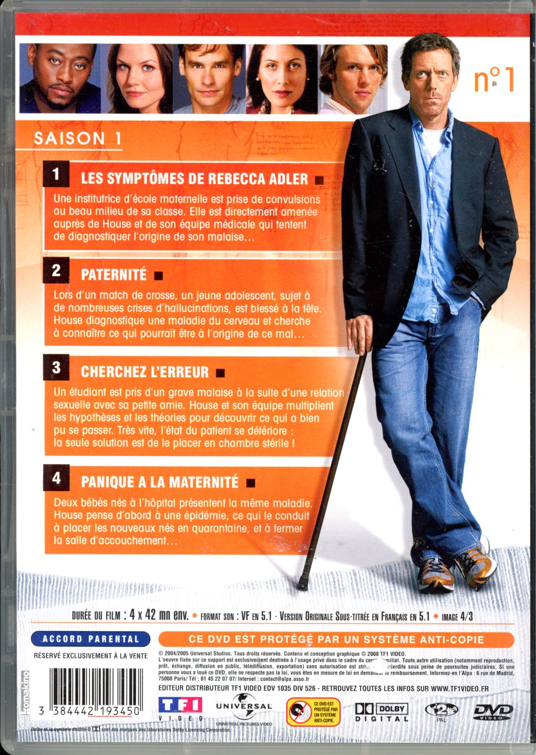 3384442193450 Dr HOUSSE DVD