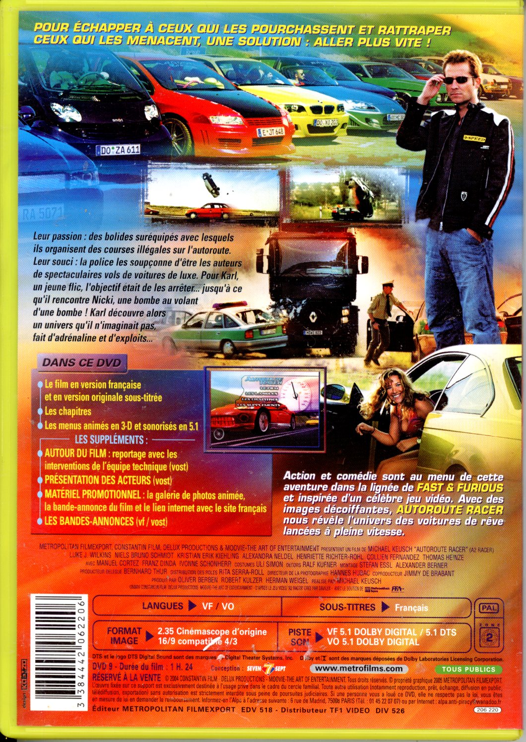 AUTOROUTE RACER dvd 3384442062206