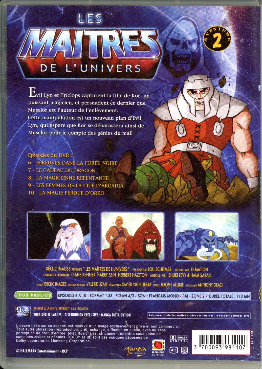 LES MAITRES DE LUNIVERS DVD 3700093981107