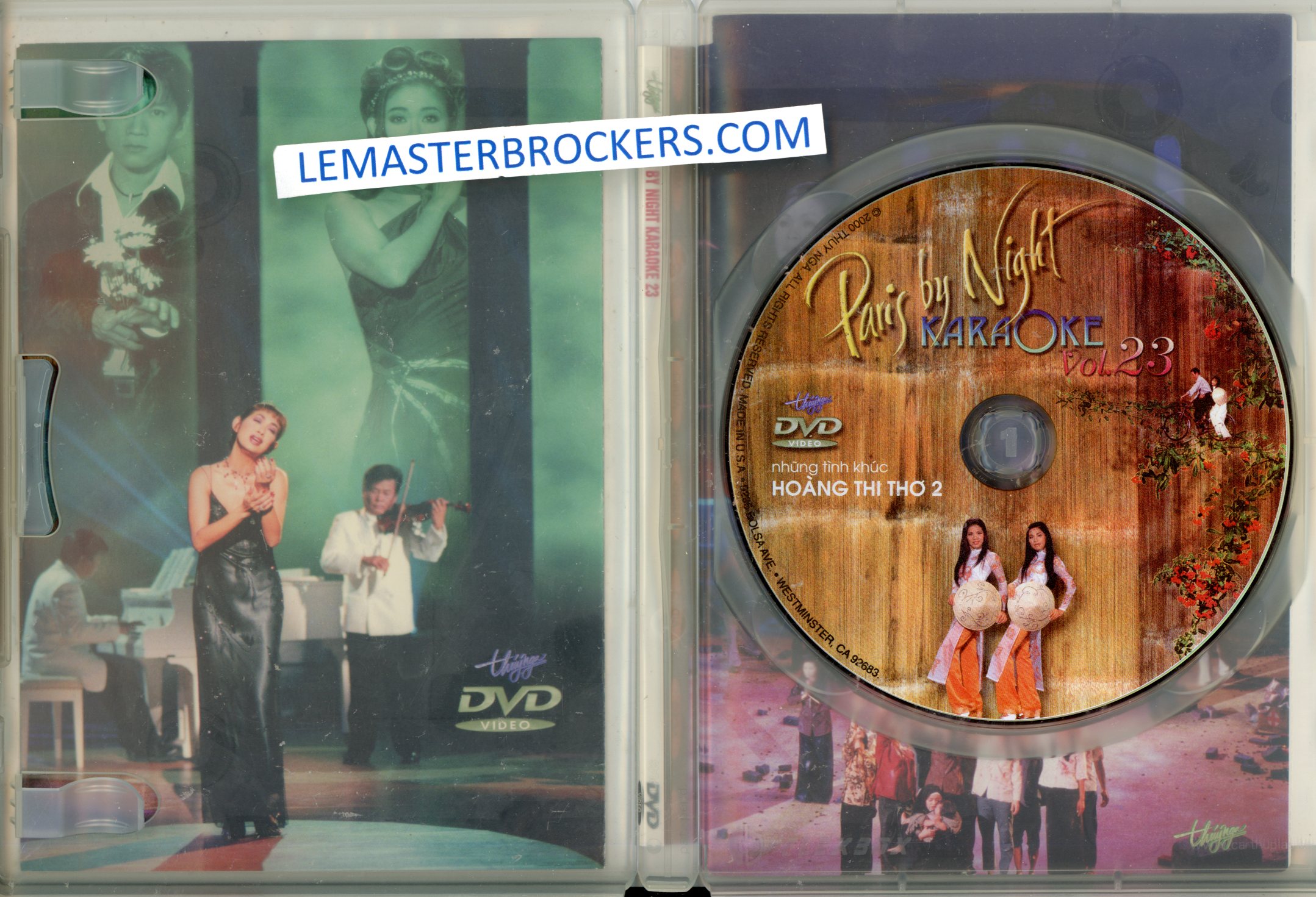 PARIS BY NIGHT KARAOKE VOL. 23 HOANG THI THO 2 dvd