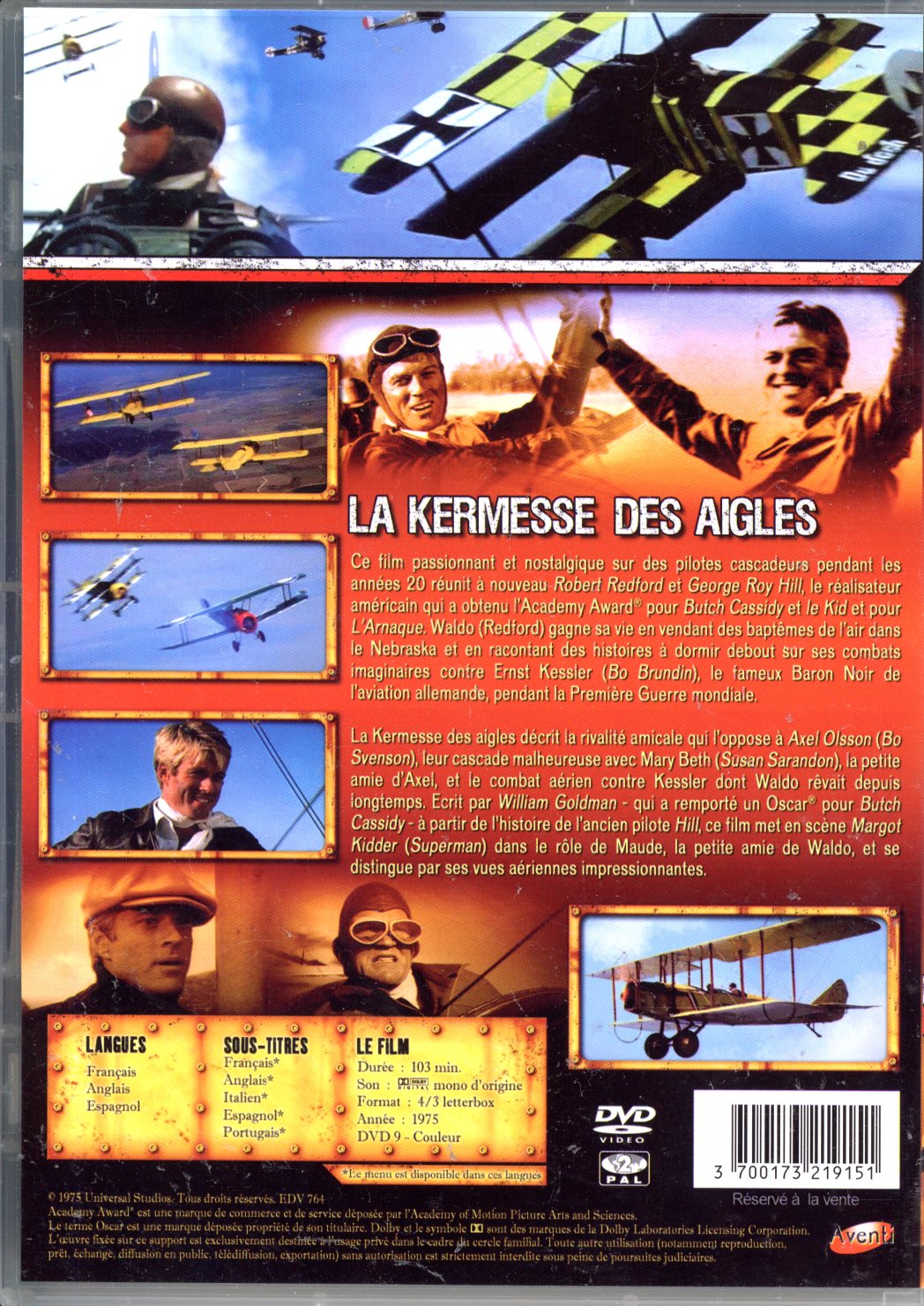 3700173219151 dvd LA KERMESSE DES AIGLES