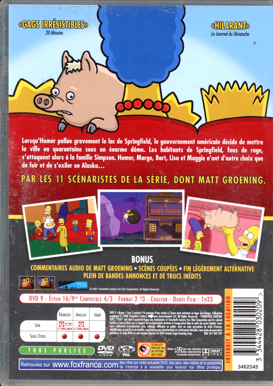 LES SIMPSON LE FILM DVD 3344428030209