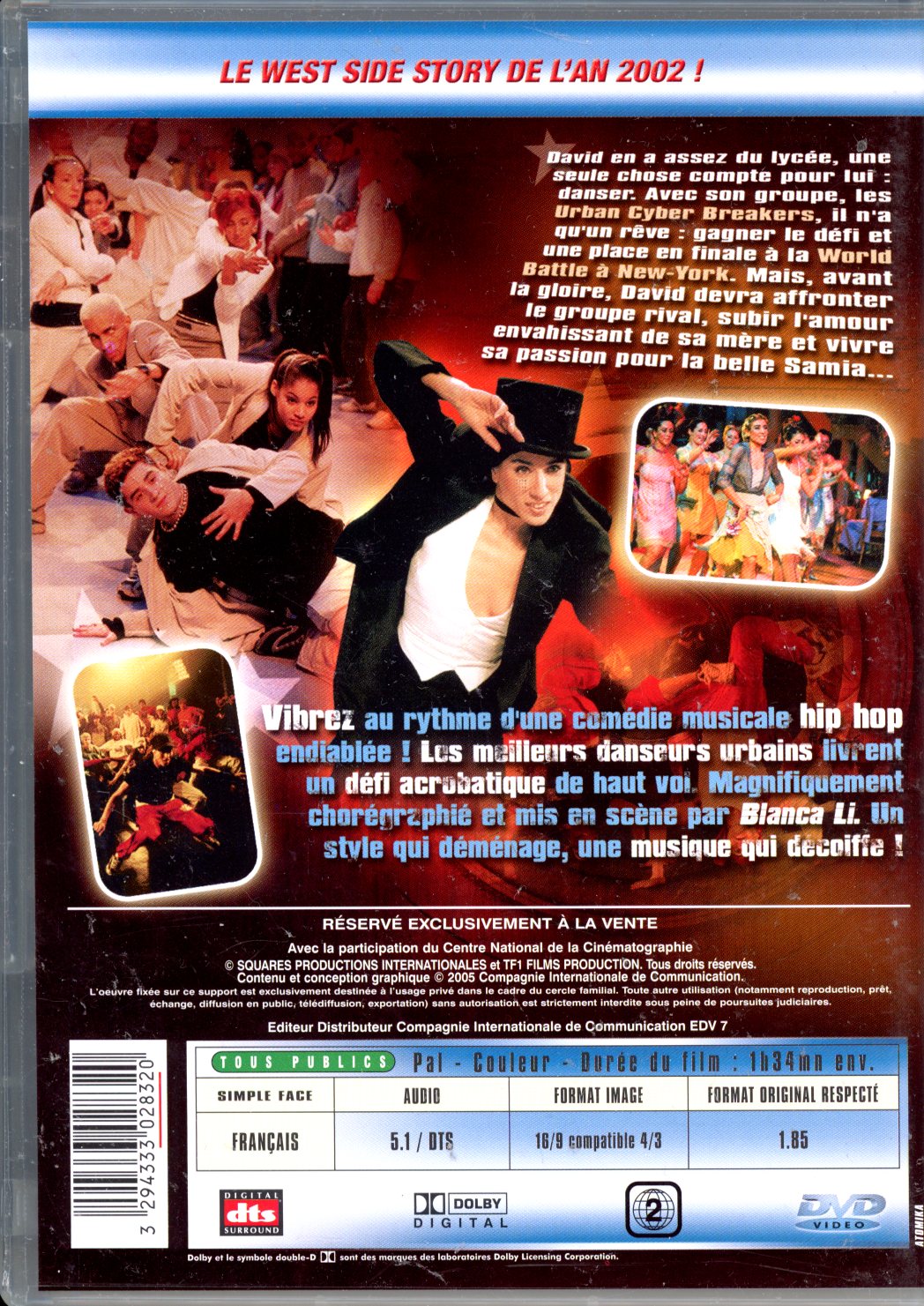 LE DEFI DANSER POUR GAGNER dvd 3294333028320