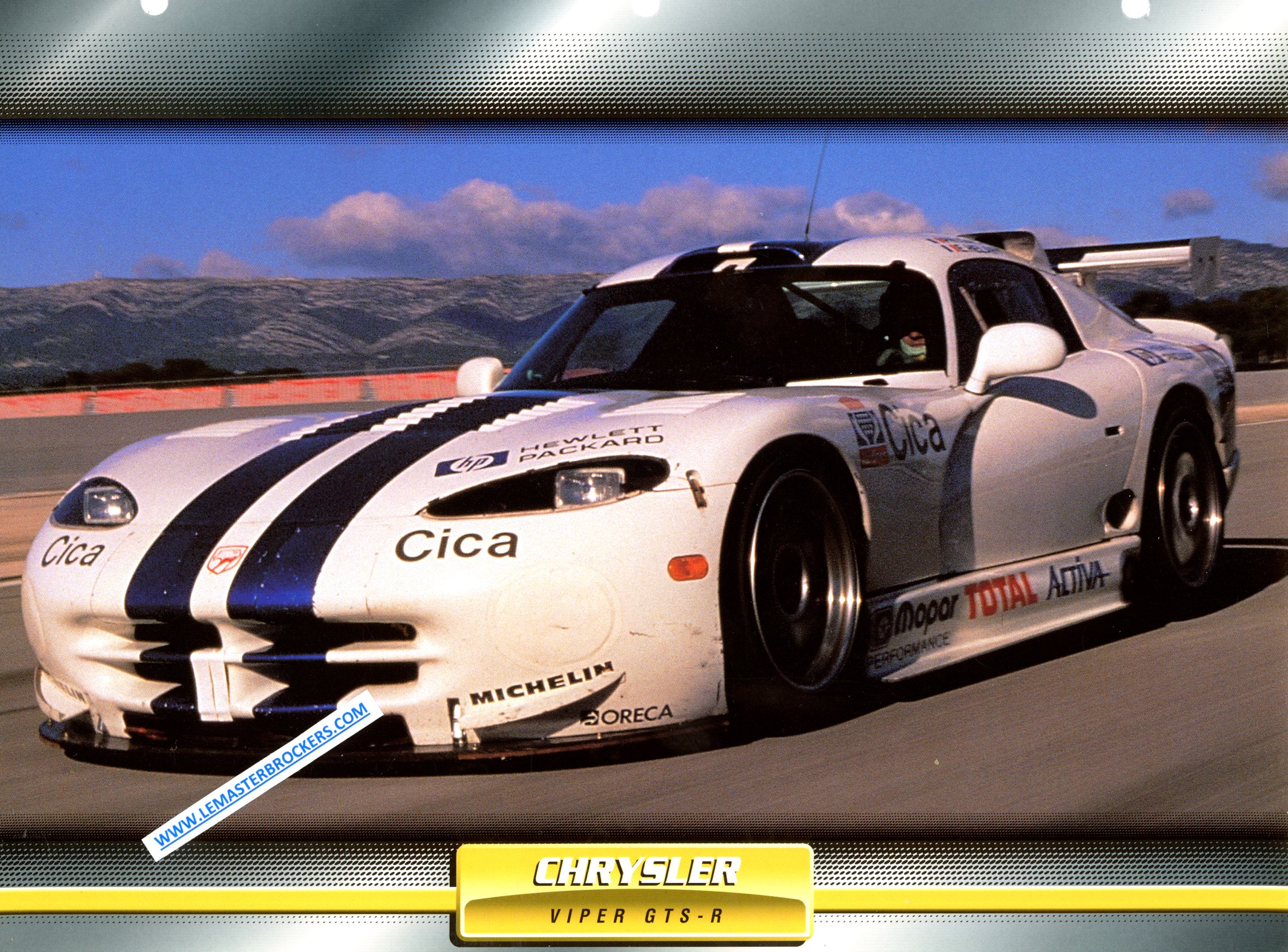 CHRYSLER VIPER GTS R GTS-R 1999 FICHE AUTO