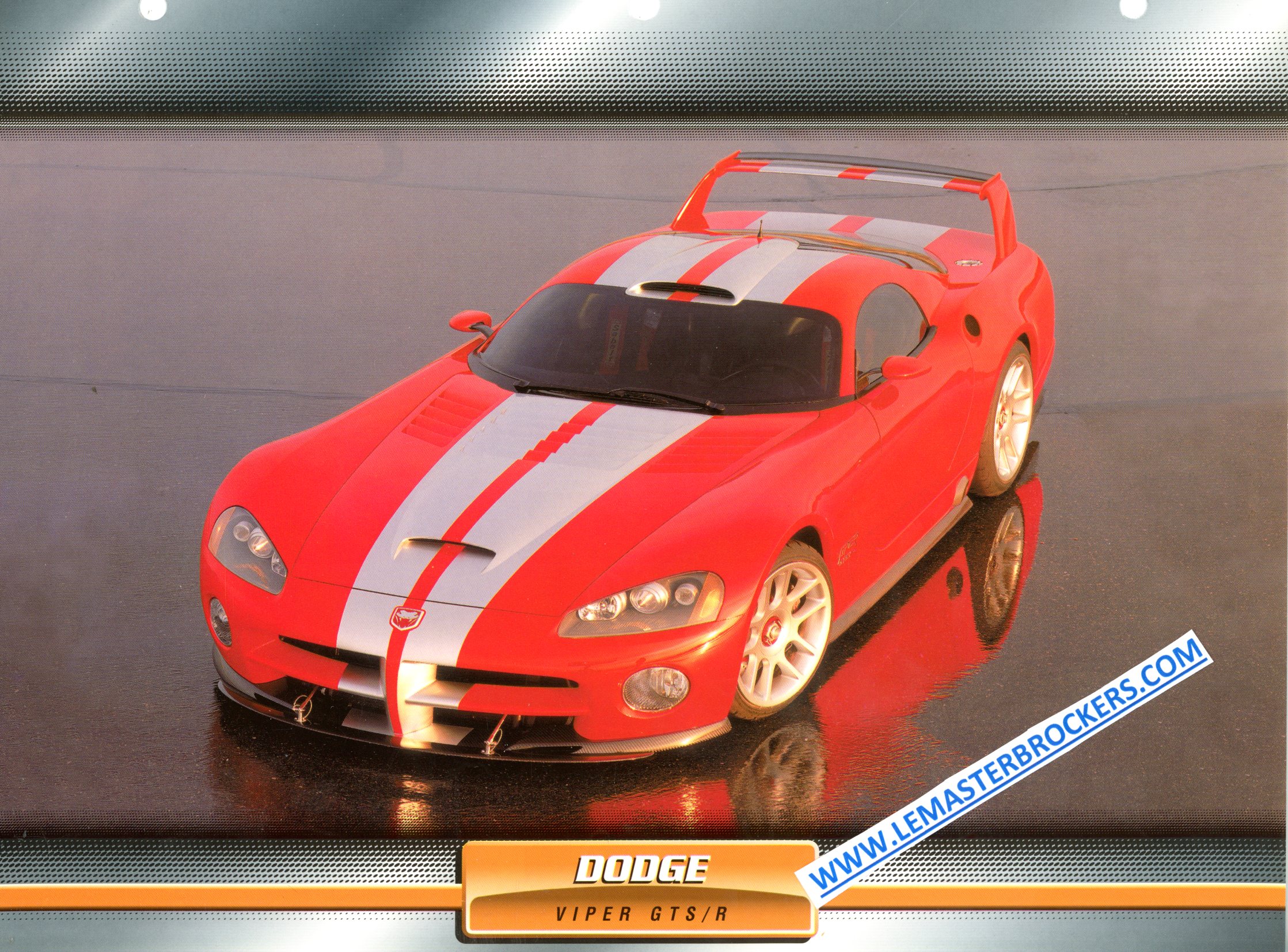 fiche auto DODGE VIPER GTS R GTS-R 2000