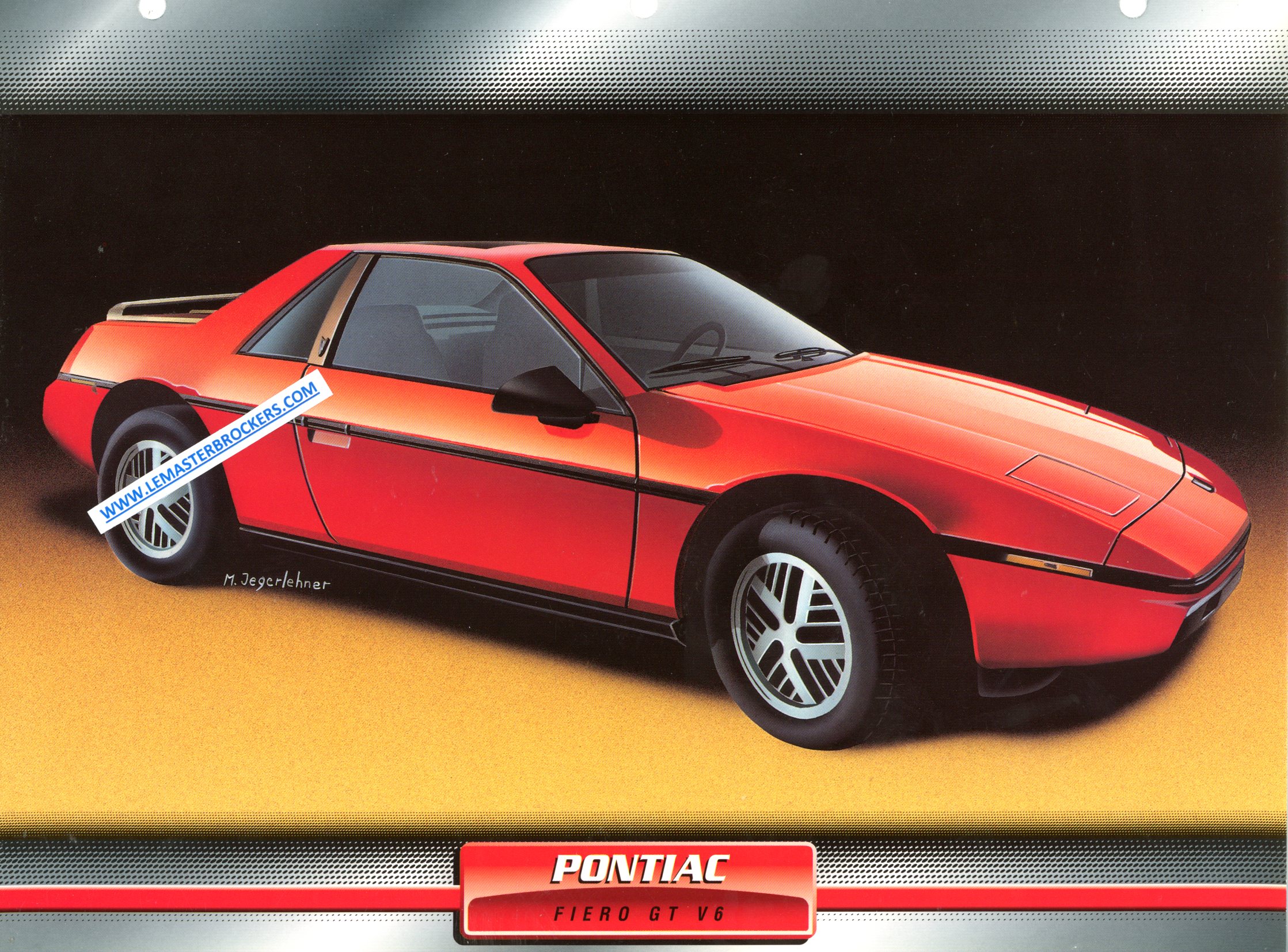 fiche auto PONTIAC FIERO GT V6 1985