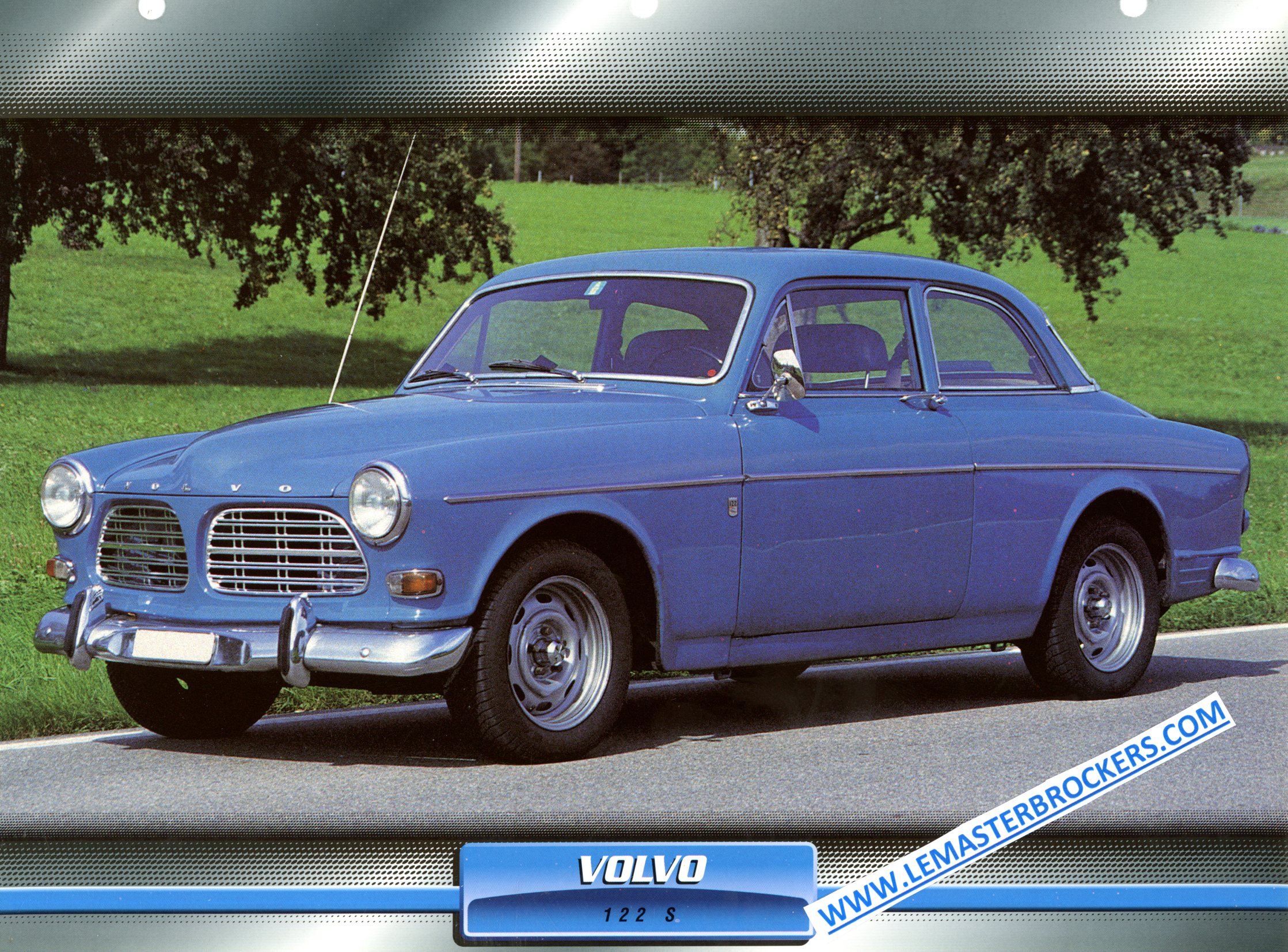 FICHE AUTO VOLVO 122 S 122S 1958