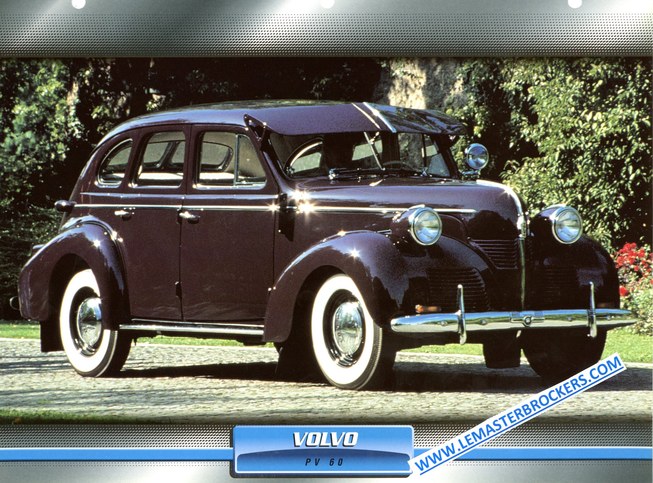 VOLVO PV 60 PV60 1946 FICHE AUTOMOBILE COLLECTION
