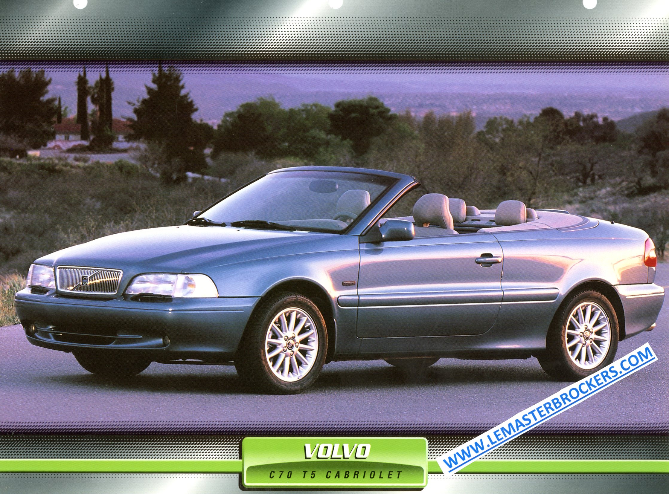 FICHE AUTO VOLVO C 70 C70 T5 CABRIOLET 1999
