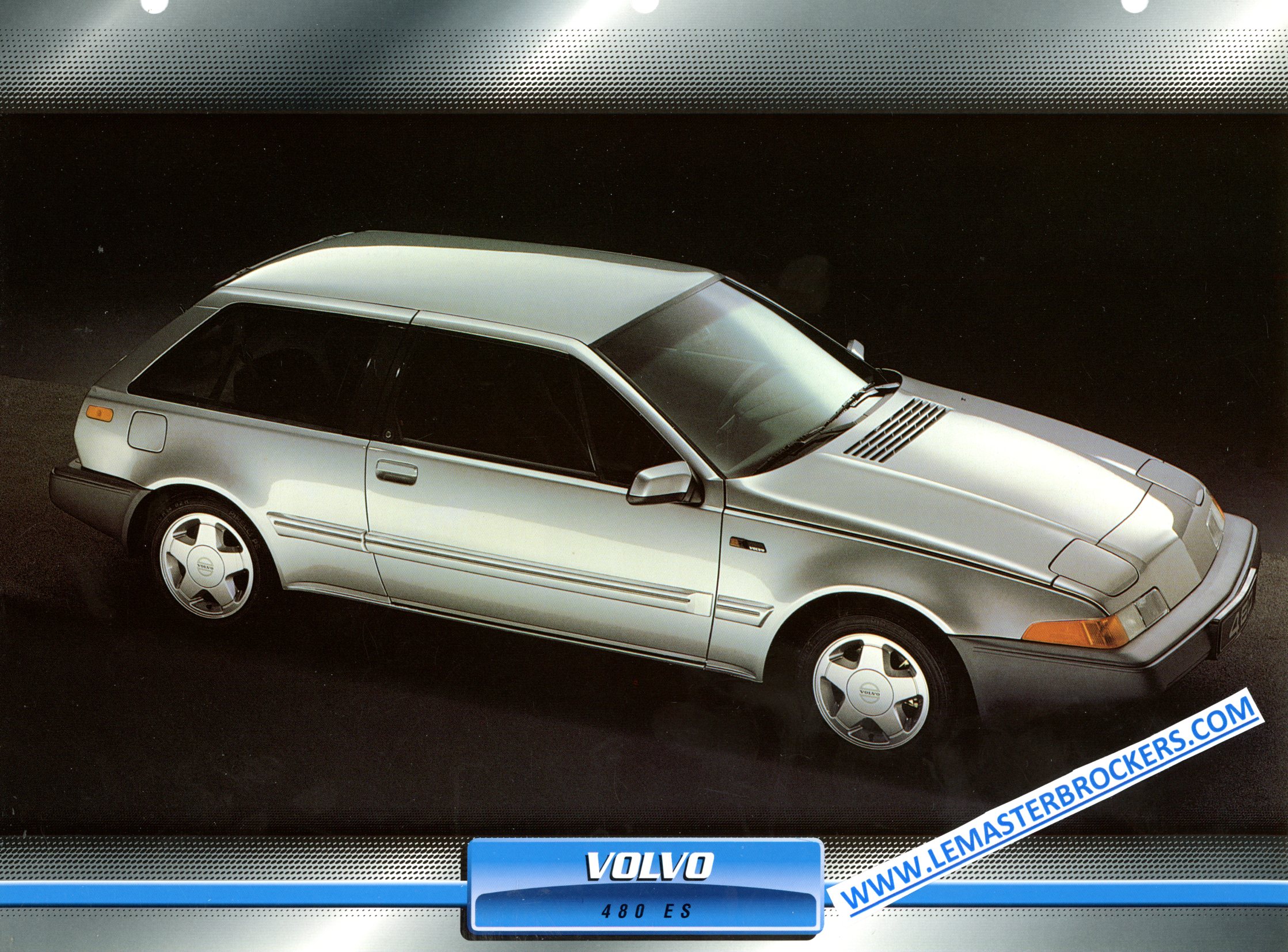 VOLVO 480 1988 FICHE AUTO COLLECTION