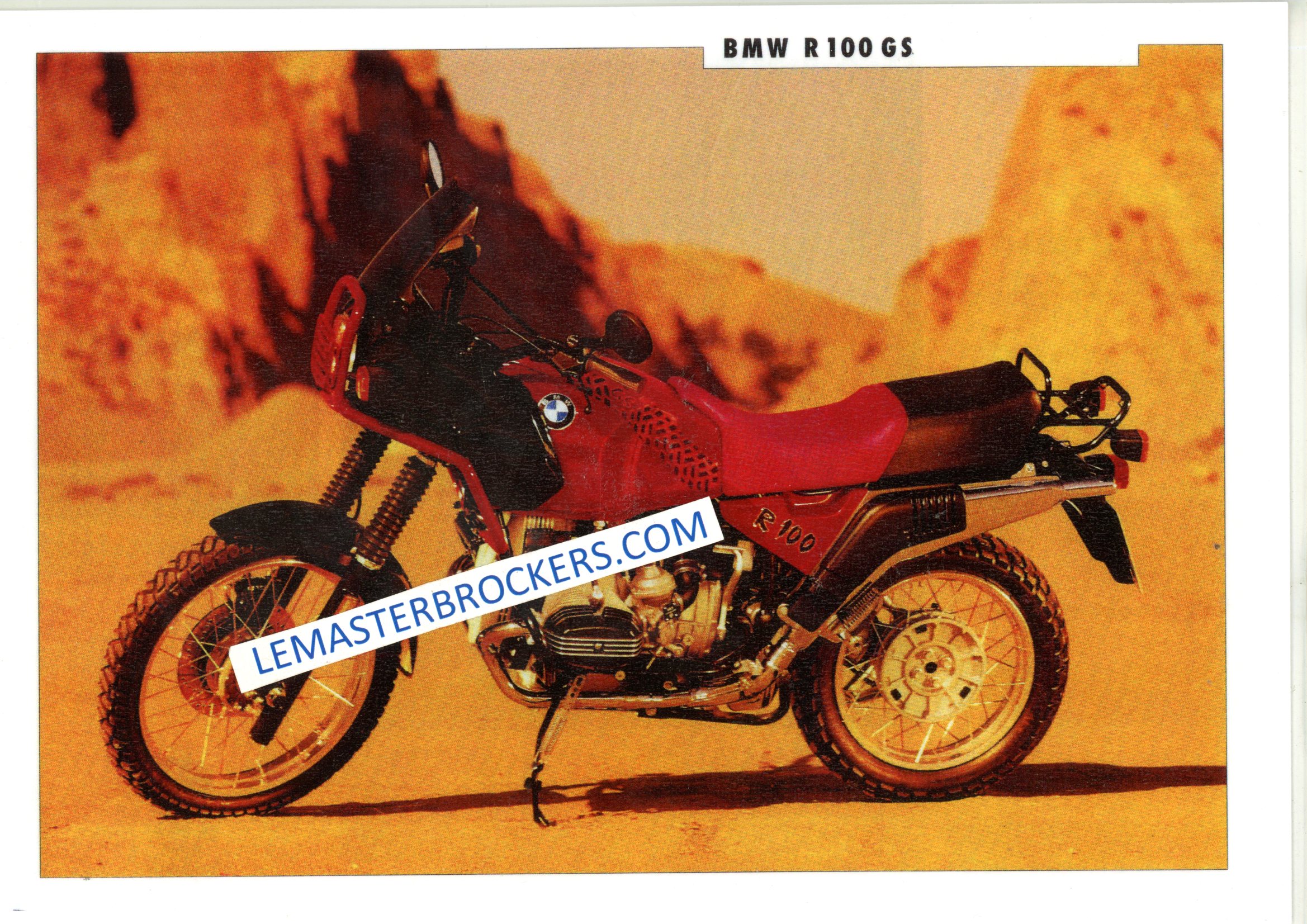 BMW R100 GS R100GS brochure moto fac-similé