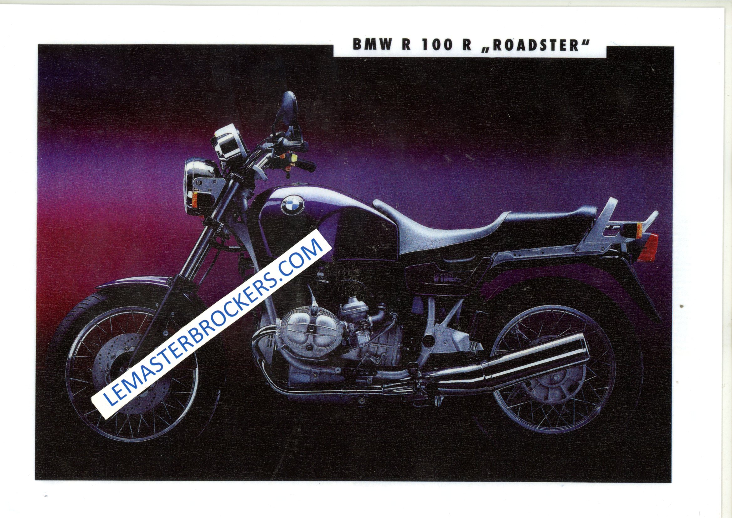 BROCHURE MOTO BMW R100 R ROADSTER