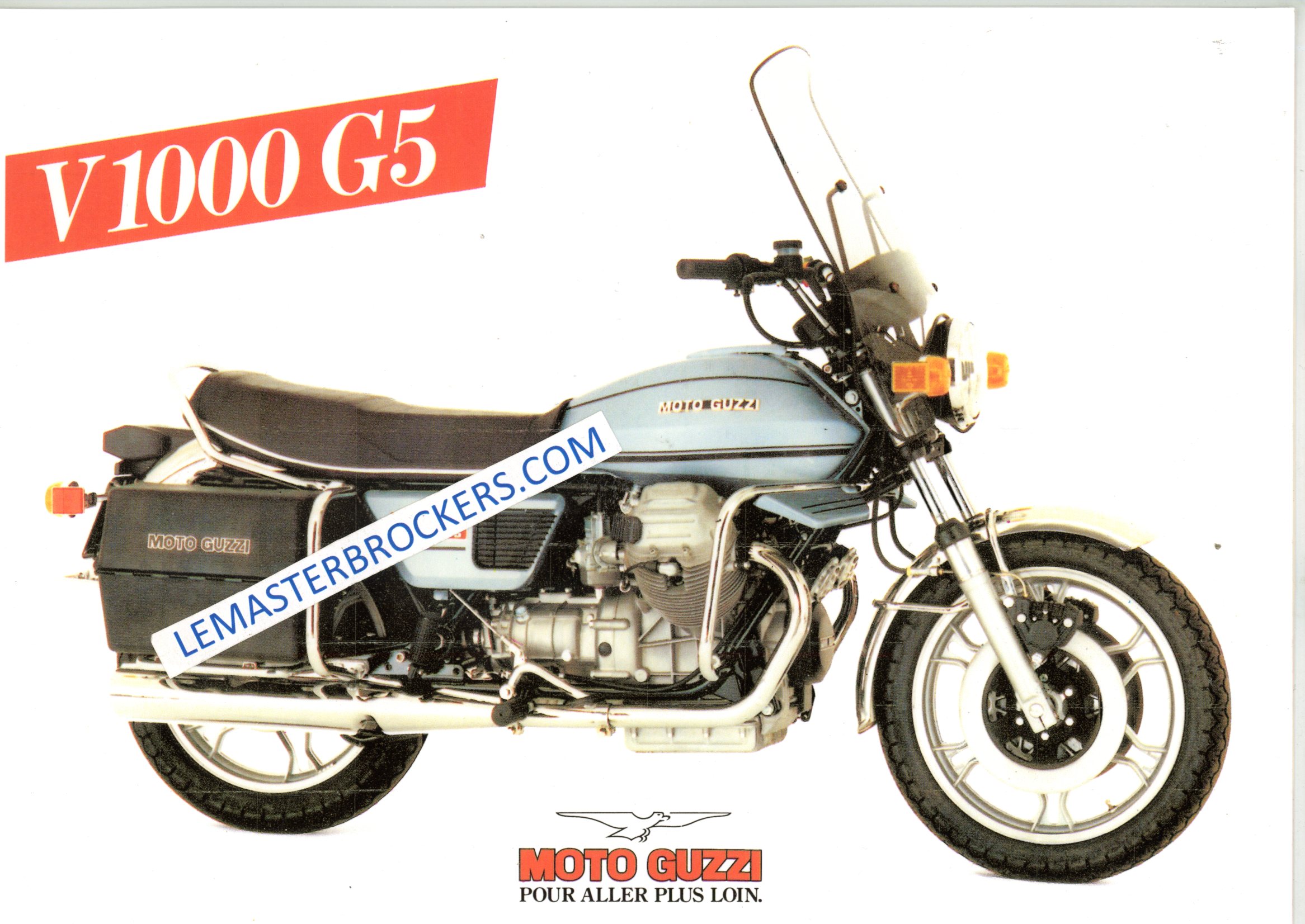 BROCHURE MOTO GUZZI V 1000 G5 V1000 1984