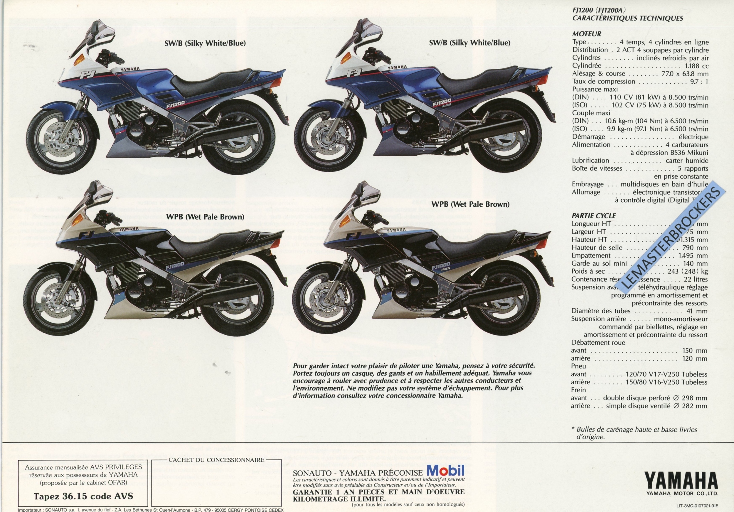 YAMAHA-FJ1200-FJ1200A-BROCHURE-MOTO-FJ1200-1991-LEMASTERBROCKERS