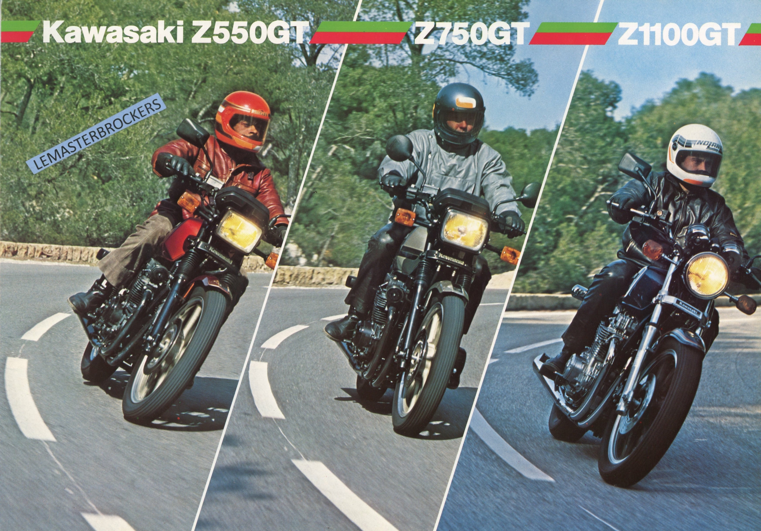 BROCHURE-MOTO-KAWASAKI-Z550-Z750-Z1100-GT-LEMASTERBROCKERS