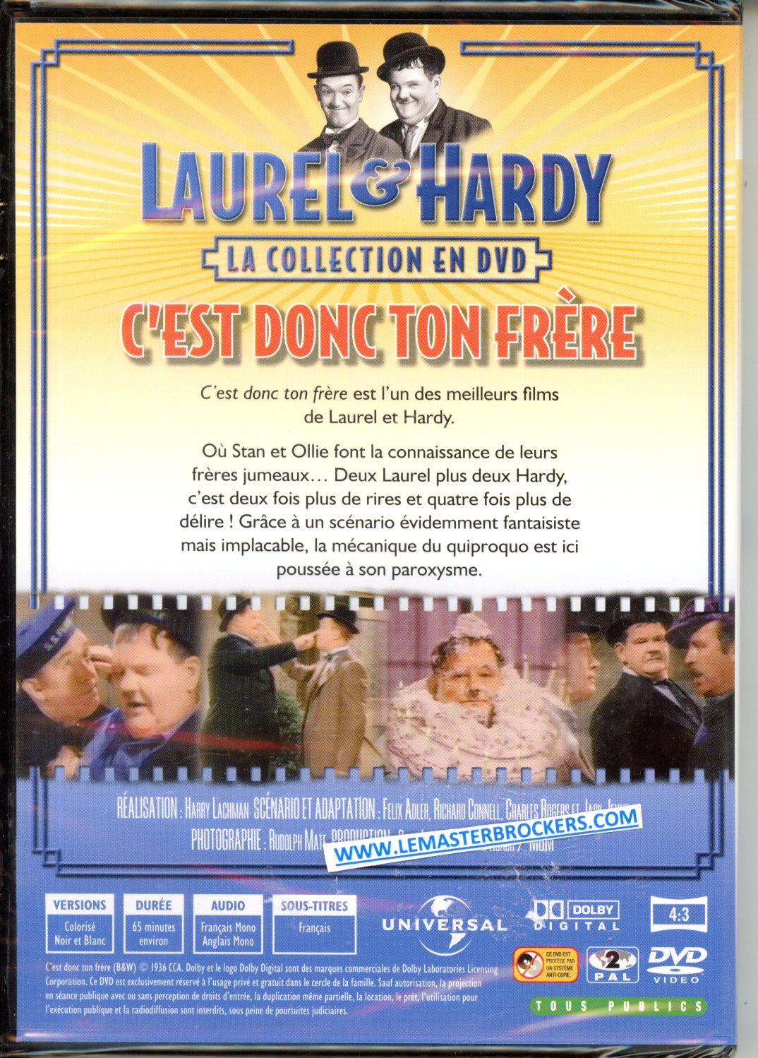 LAUREL ET HARDY C EST DONC TON FRERE en dvd