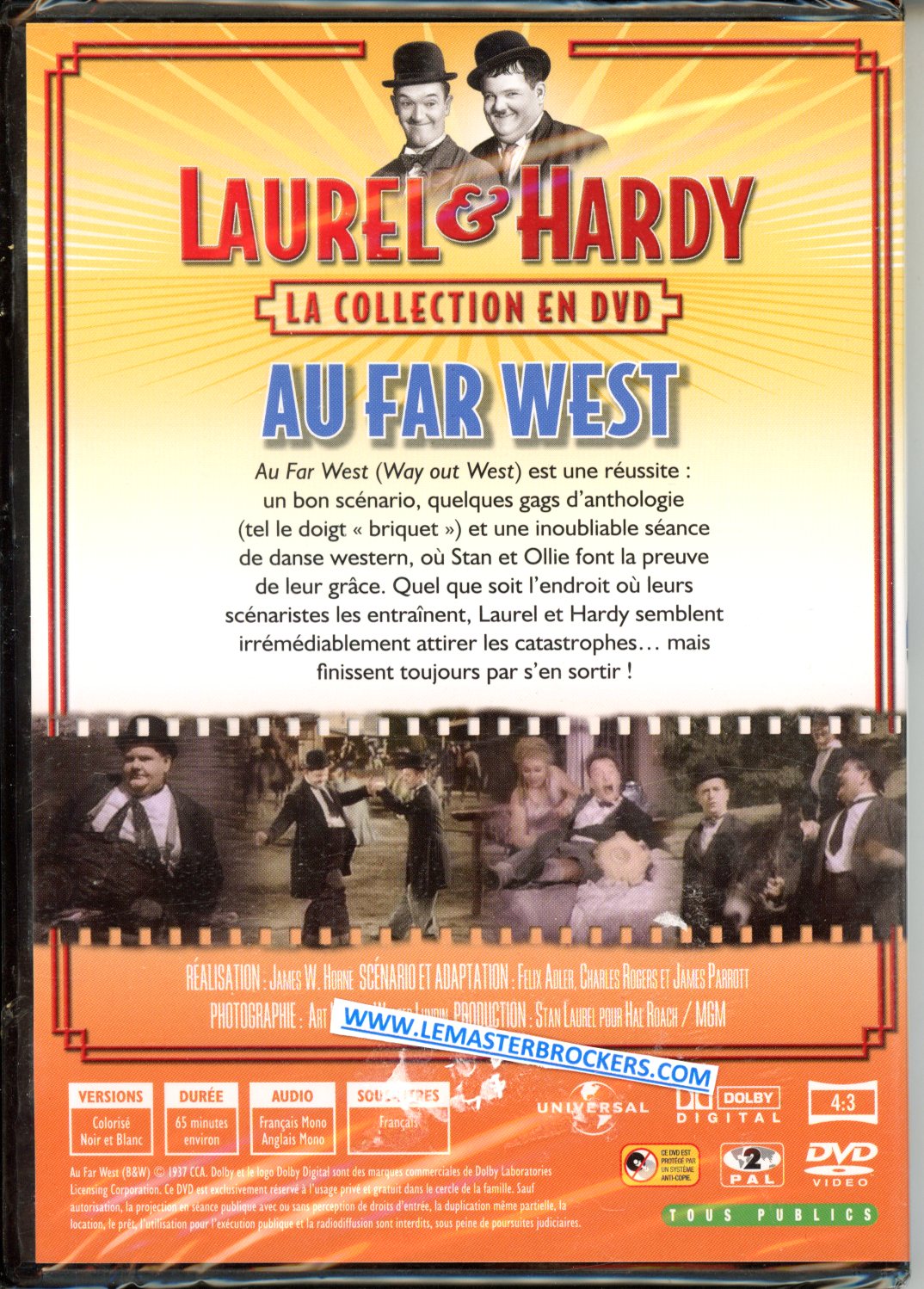 dvd LAUREL ET HARDY AU FAR WEST