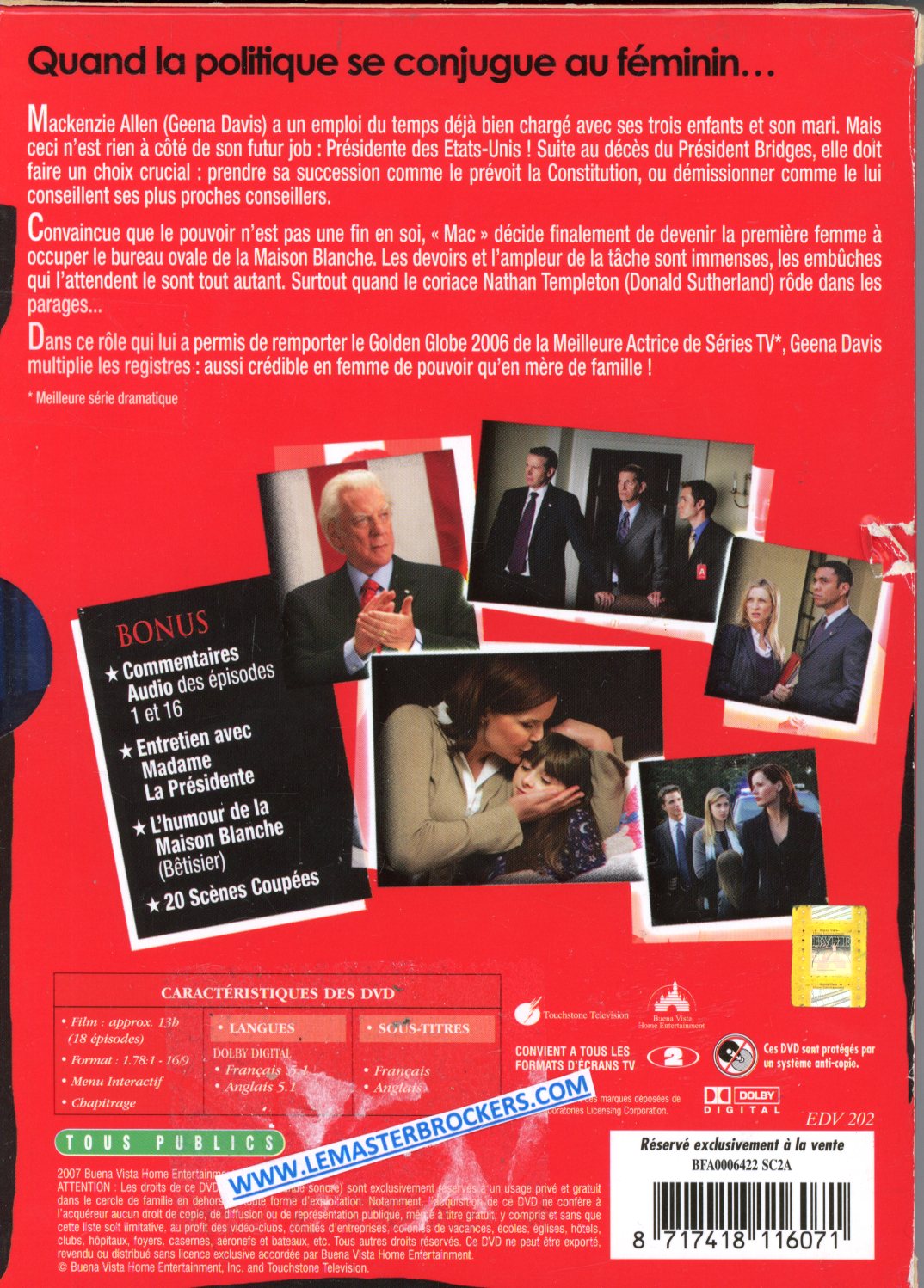 8717418116071 COMMANDER IN CHIEF COFFRET dvd