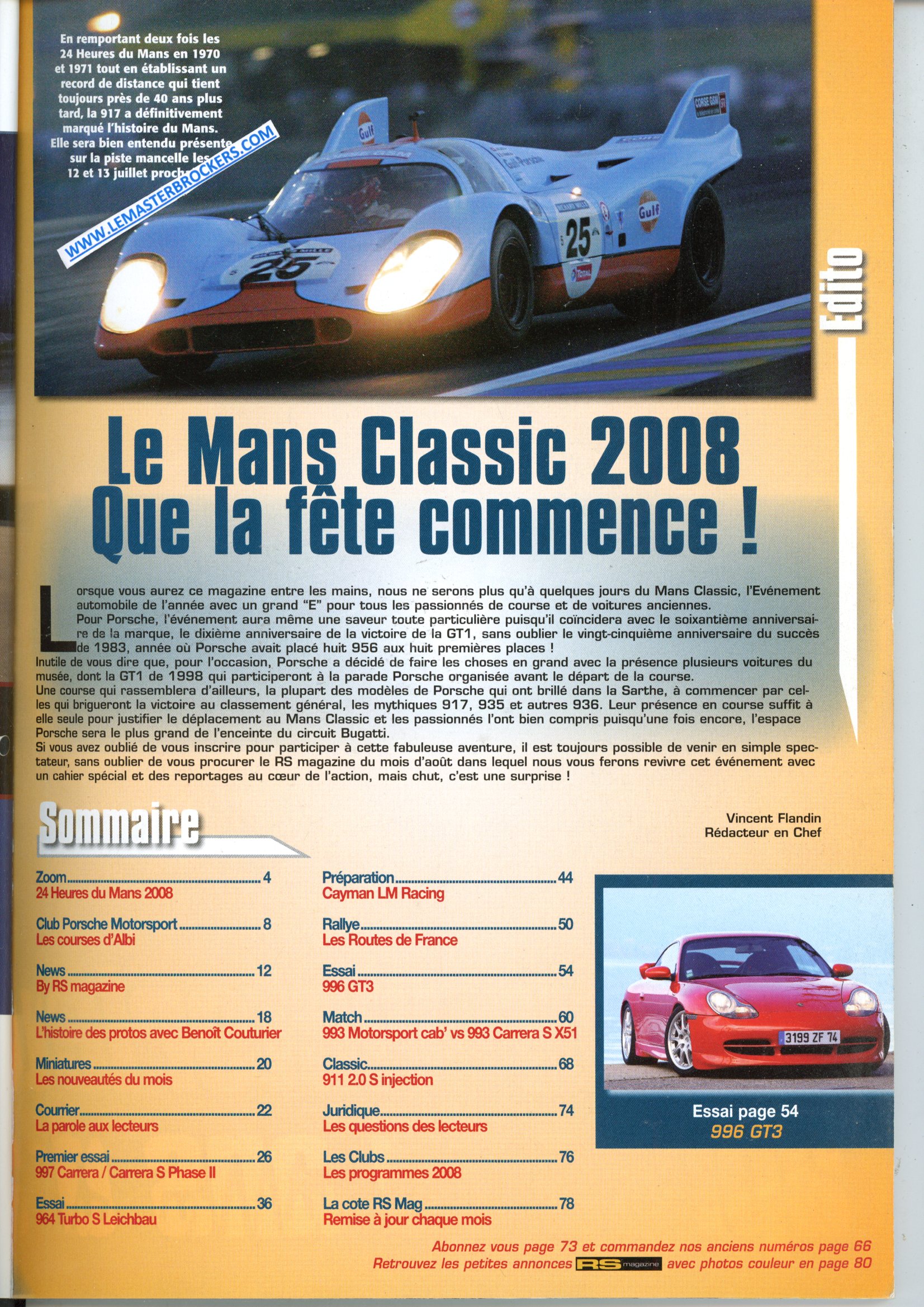 RS MAGAZINE 85 REVUE MAGAZINE AUTO OCCASION