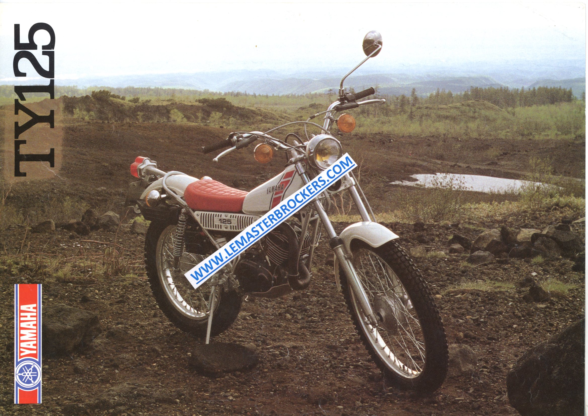 BROCHURE MOTO YAMAHA TY 125 TY125 DE 1983