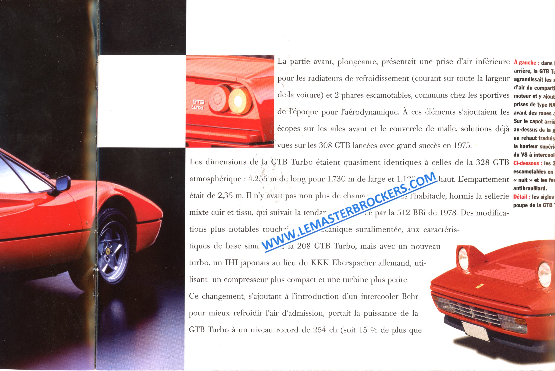 archive littératude automobile  FERRARI GTB 328 GTS DE MAGNUM