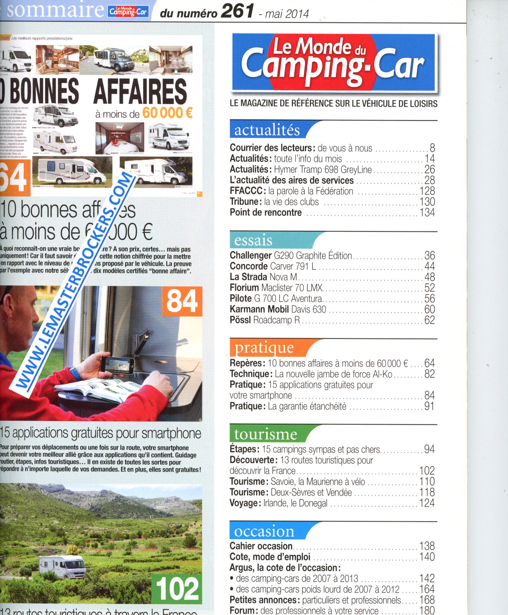 LE MONDE DU CAMPING-CAR 261 MAI 2014
