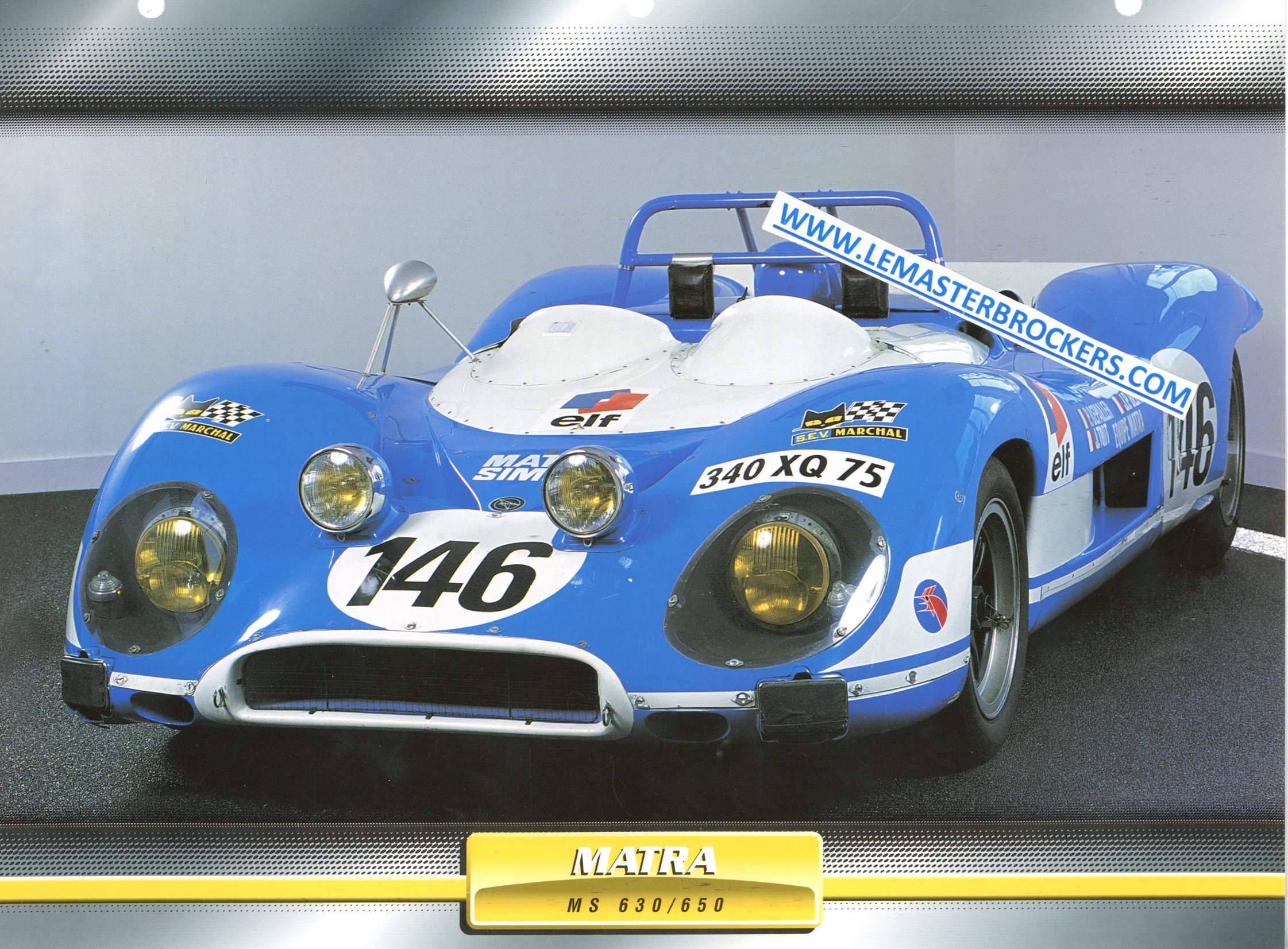 MATRA MS630 MS650 1968 FICHE LITTÉRATURE AUTOMOBILE