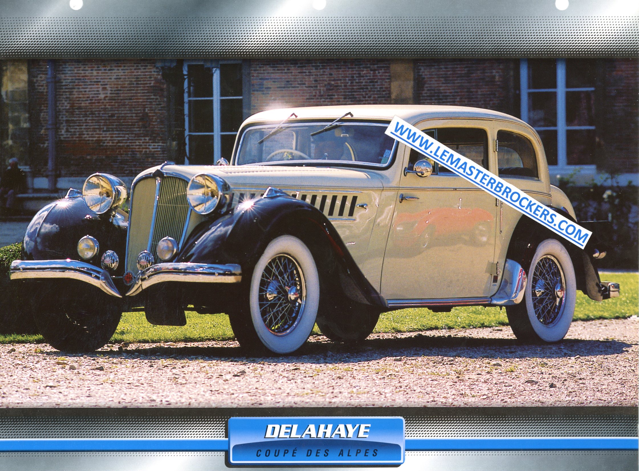 DELAHAYE COUPES DES ALPES 1936 FICHE LITTÉRATURE AUTOMOBILE