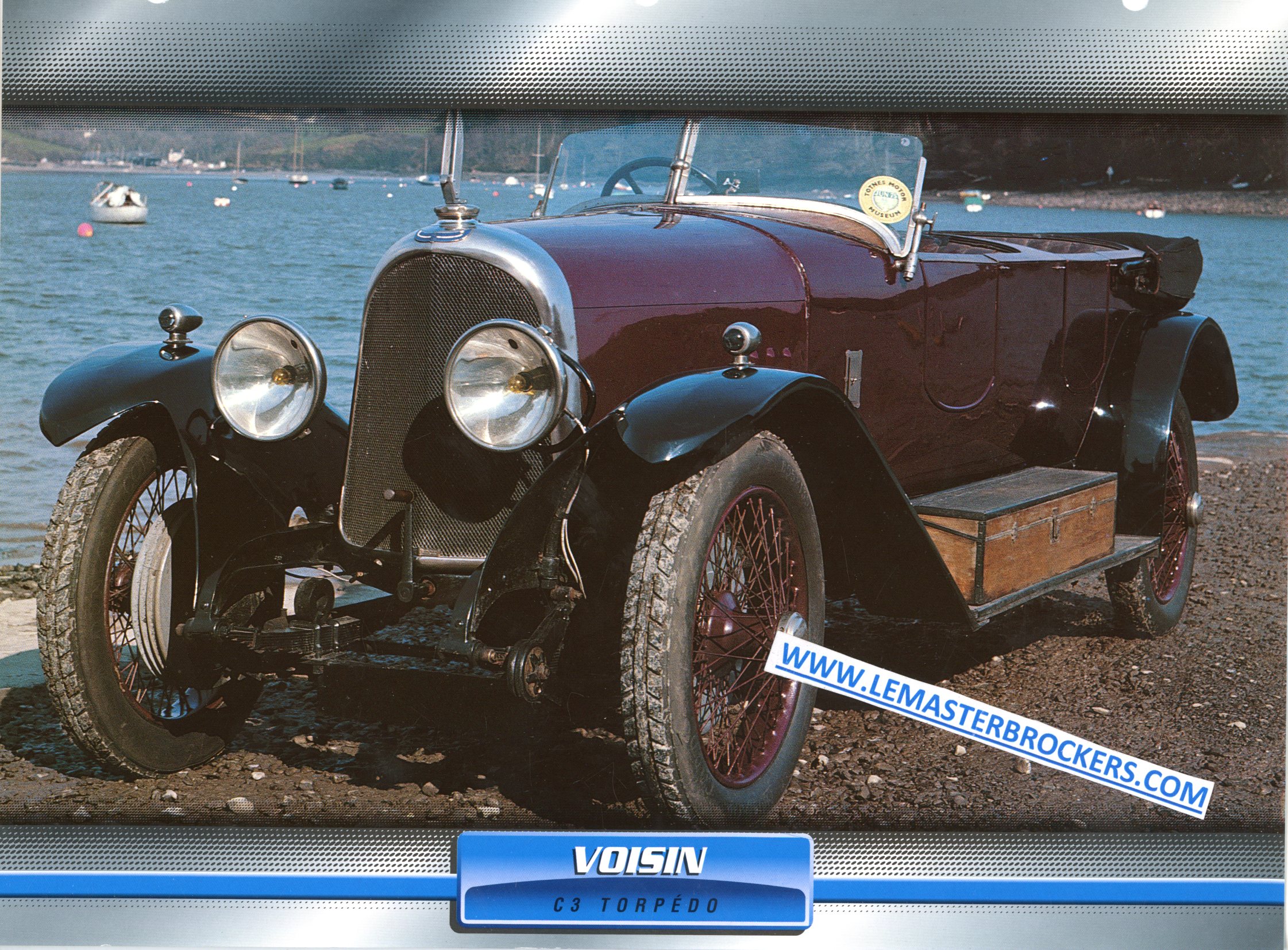 FICHE AUTO VOISIN C3 TORPEDO 1924