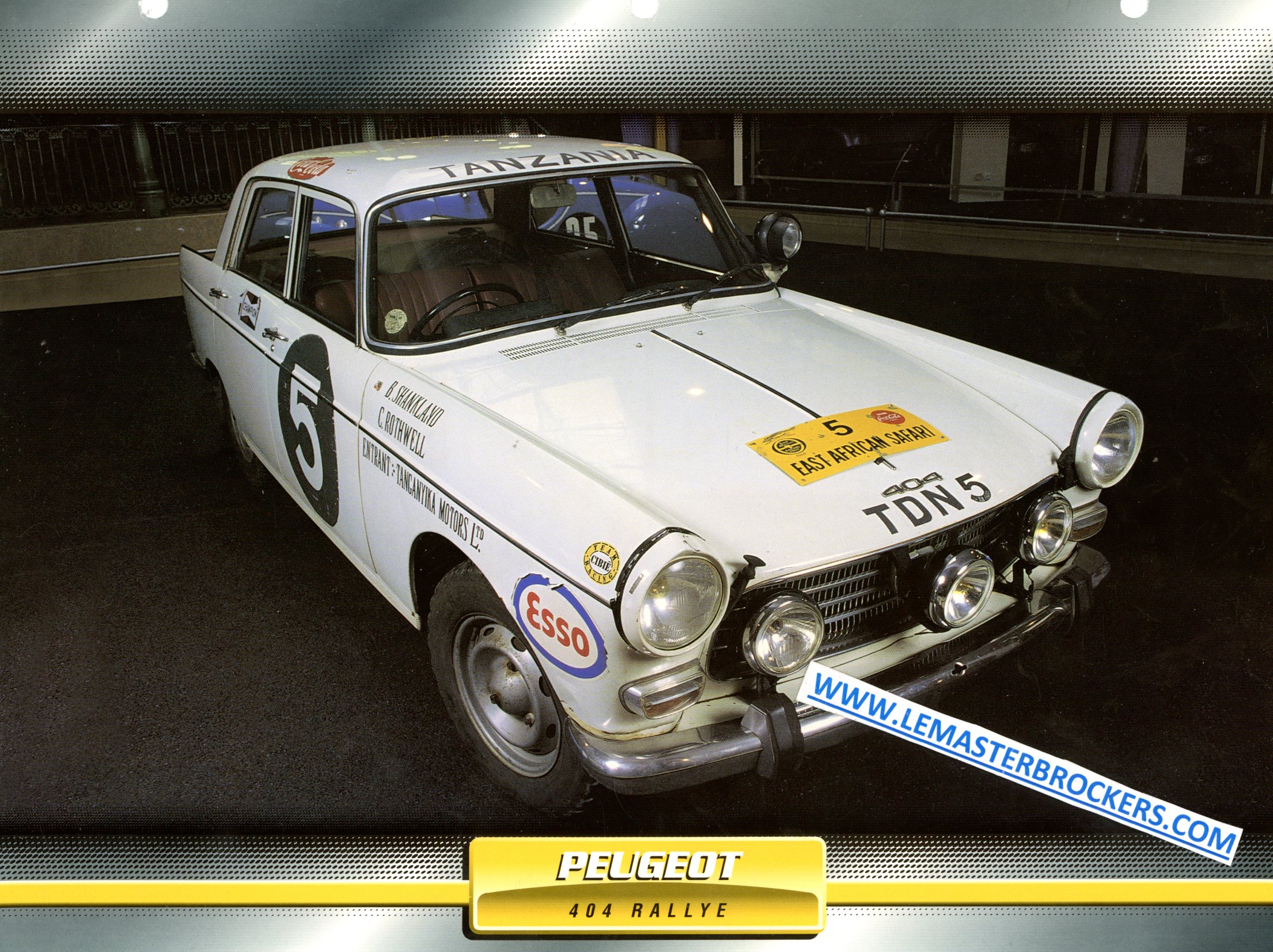 PEUGEOT 404 RALLYE 1966 FICHE LITTÉRATURE AUTOMOBILE