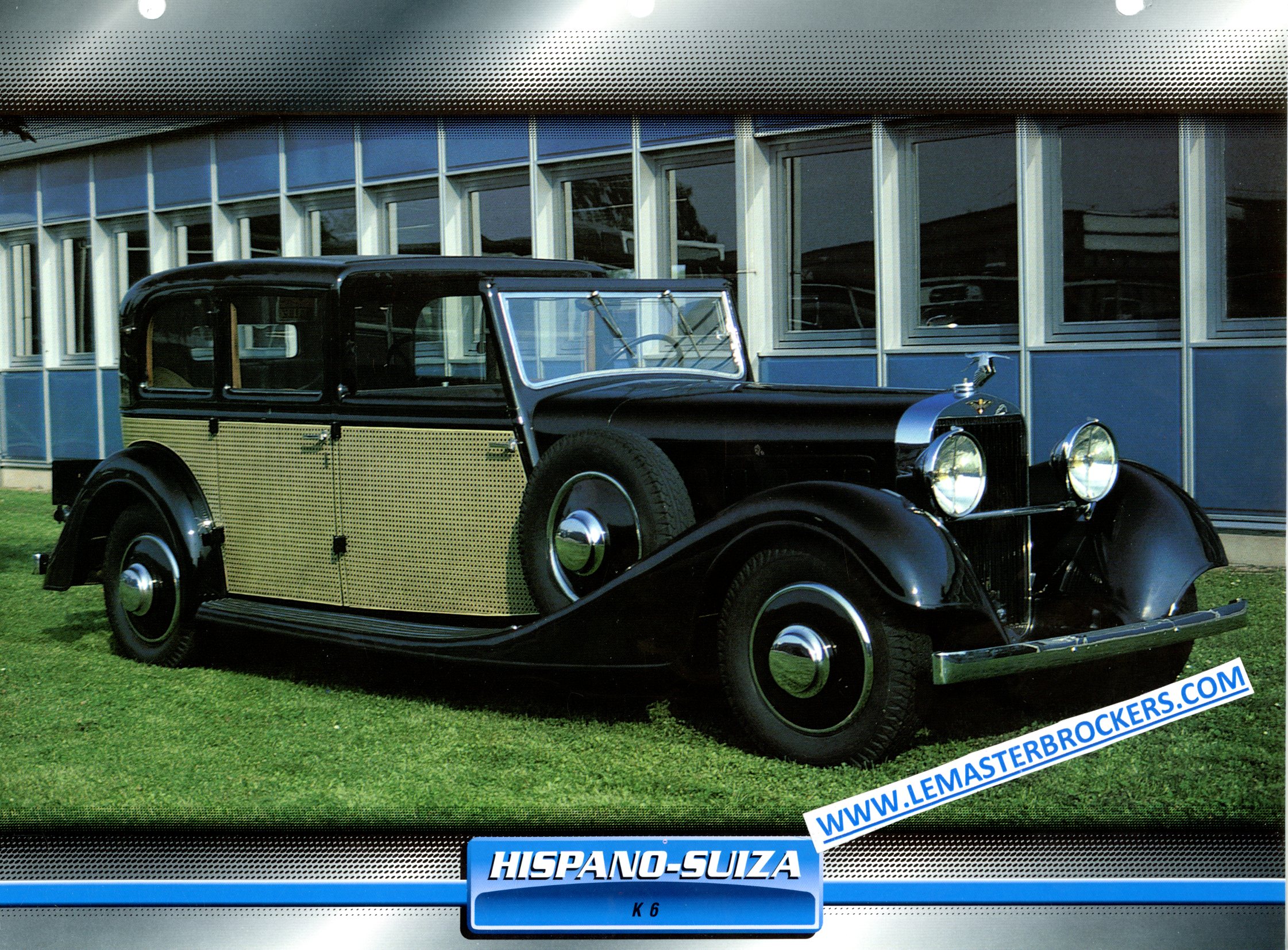HISPANO-SUIZA K6 1935 FICHE LITTÉRATURE AUTOMOBILE