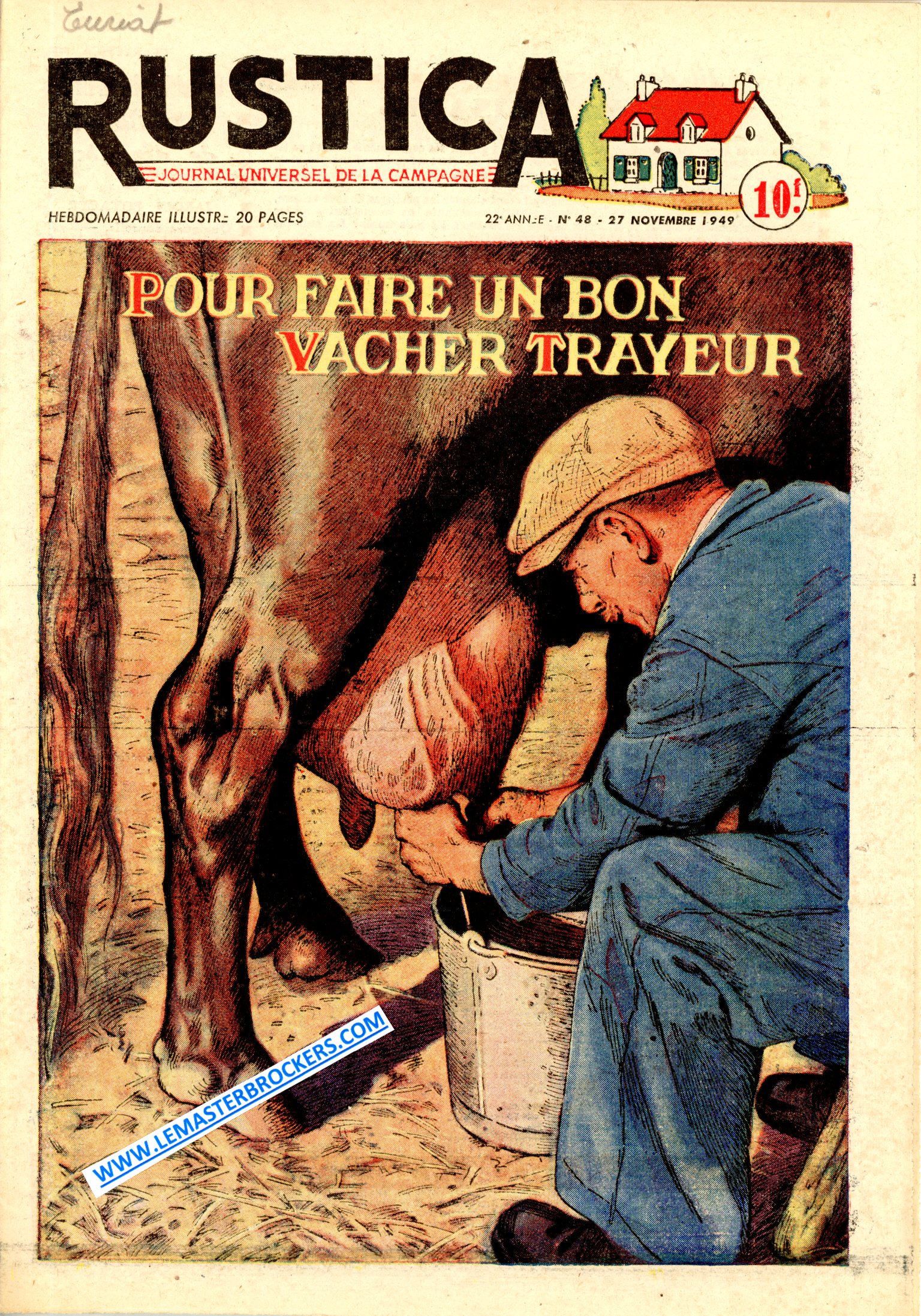 RUSTICA 48 DE 1949 - VACHER TRAYEUR - LES RUSSULES SUSPECTES