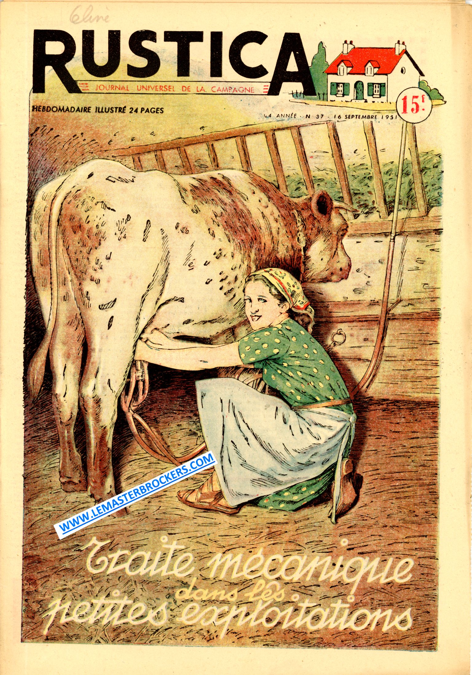 RUSTICA 37 DE 1951 - TRAITE MECANIQUE - MOUETTE GOELAND - BASSE-COUR FAMILIALE
