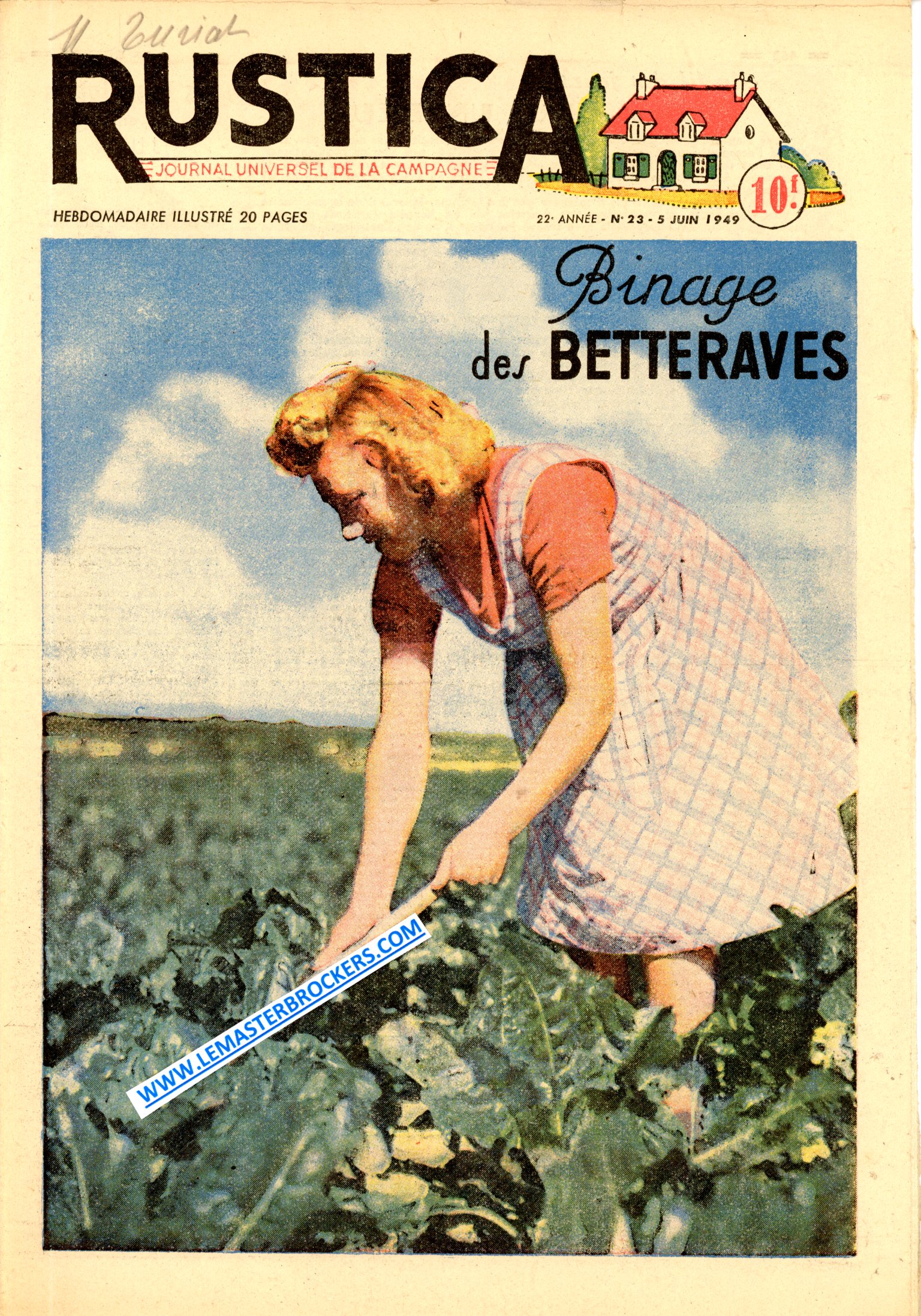 RUSTICA 23 DE 1949 -  BETTERAVE - FEU SAINT CLAIR - MALADIE POI - MUSELIERE