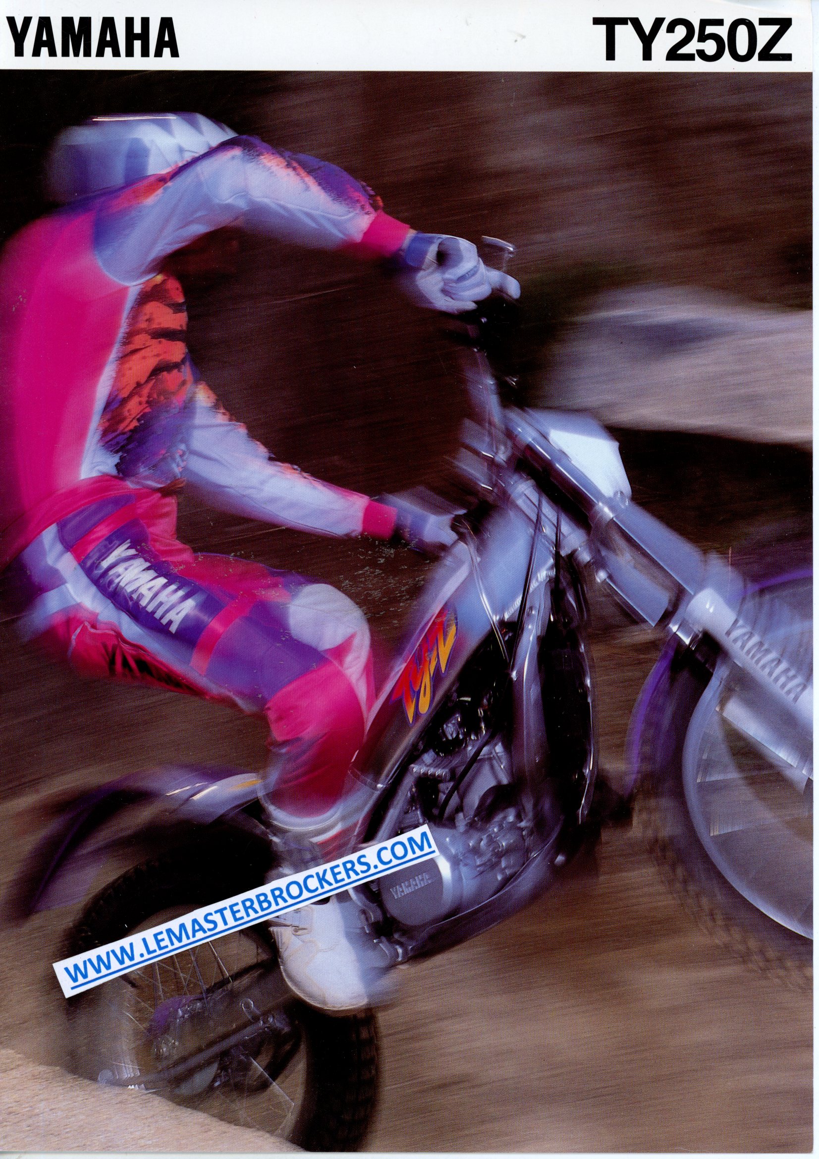 YAMAHA TY250 Z TY250Z 1995 BROCHURE MOTO TRIAL