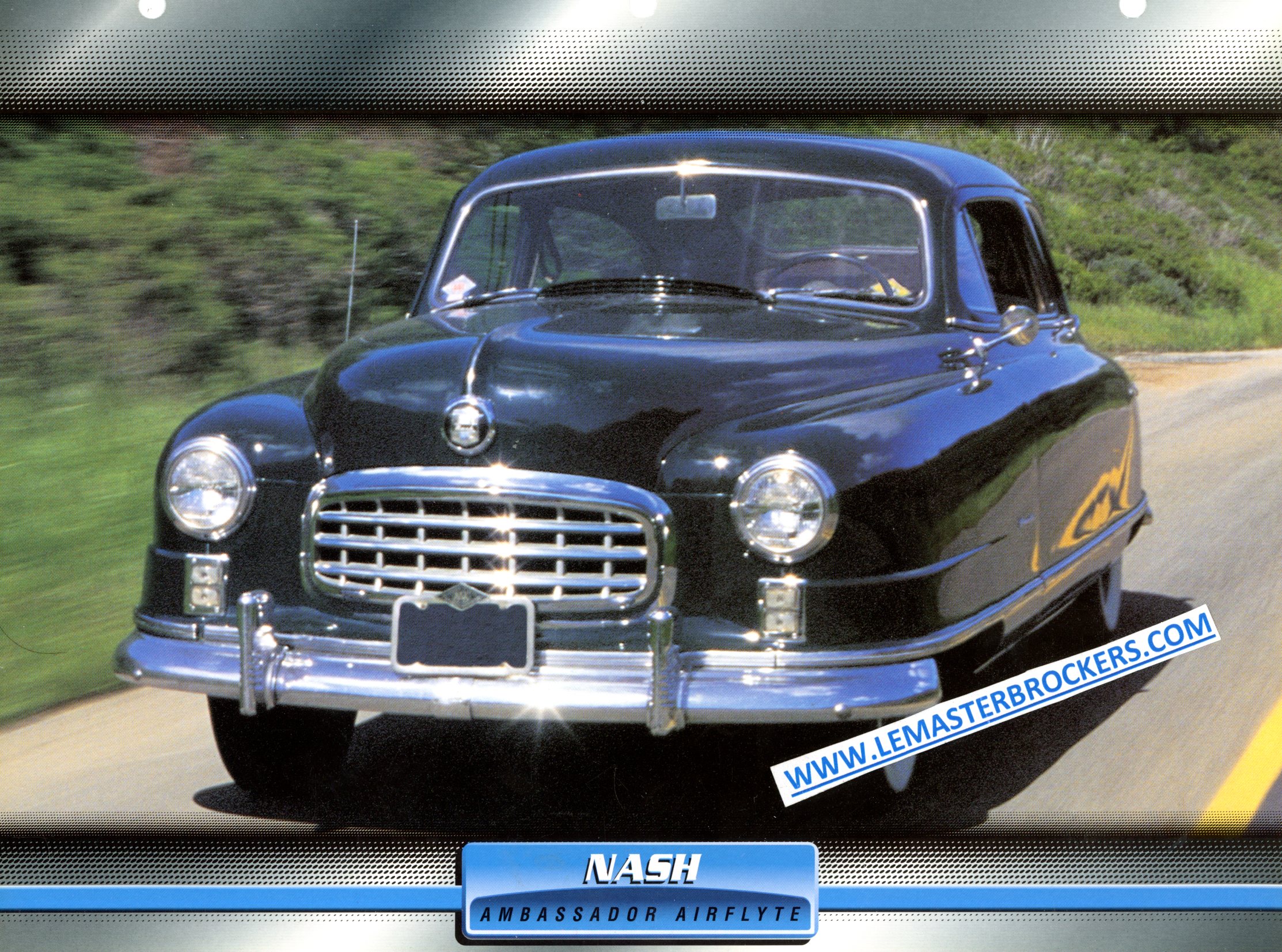 FICHE AUTO NASH AMBASSADOR AIRFLYTE LITTÉRATURE AUTOMOBILE
