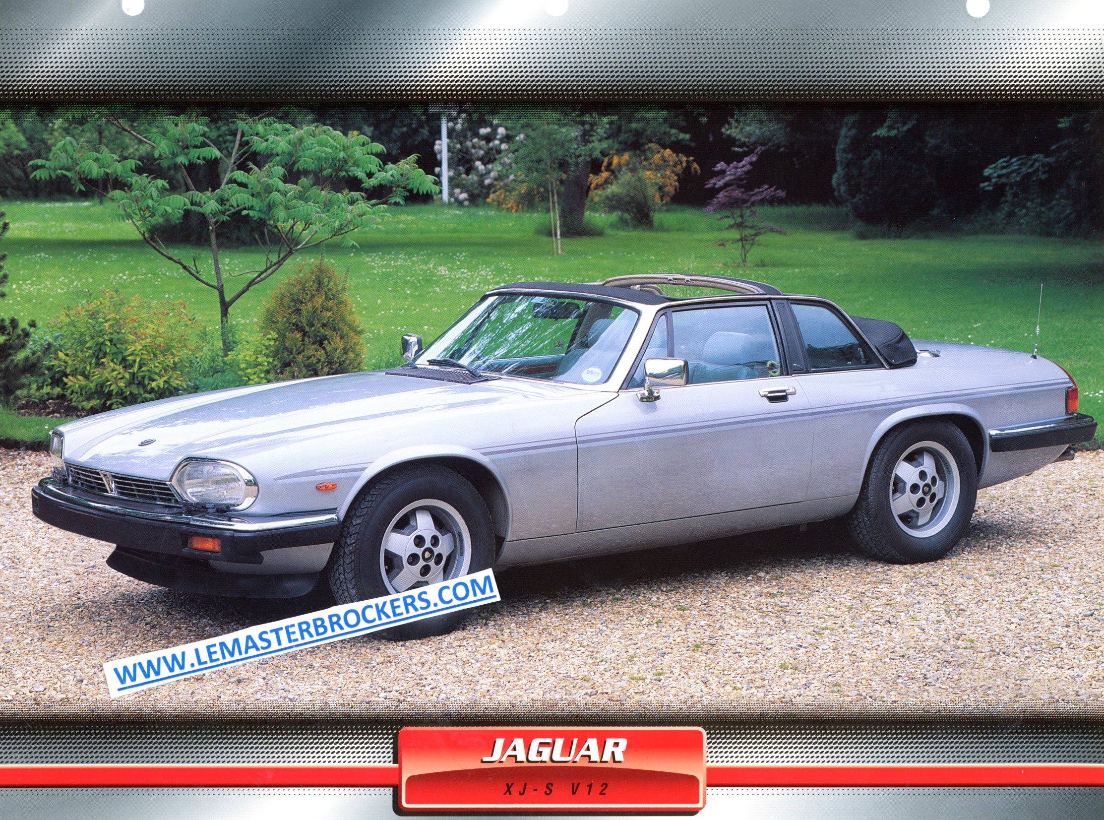 FICHE AUTO JAGUAR XJS V12 1988 LITTÉRATURE AUTOMOBILE XJ-S