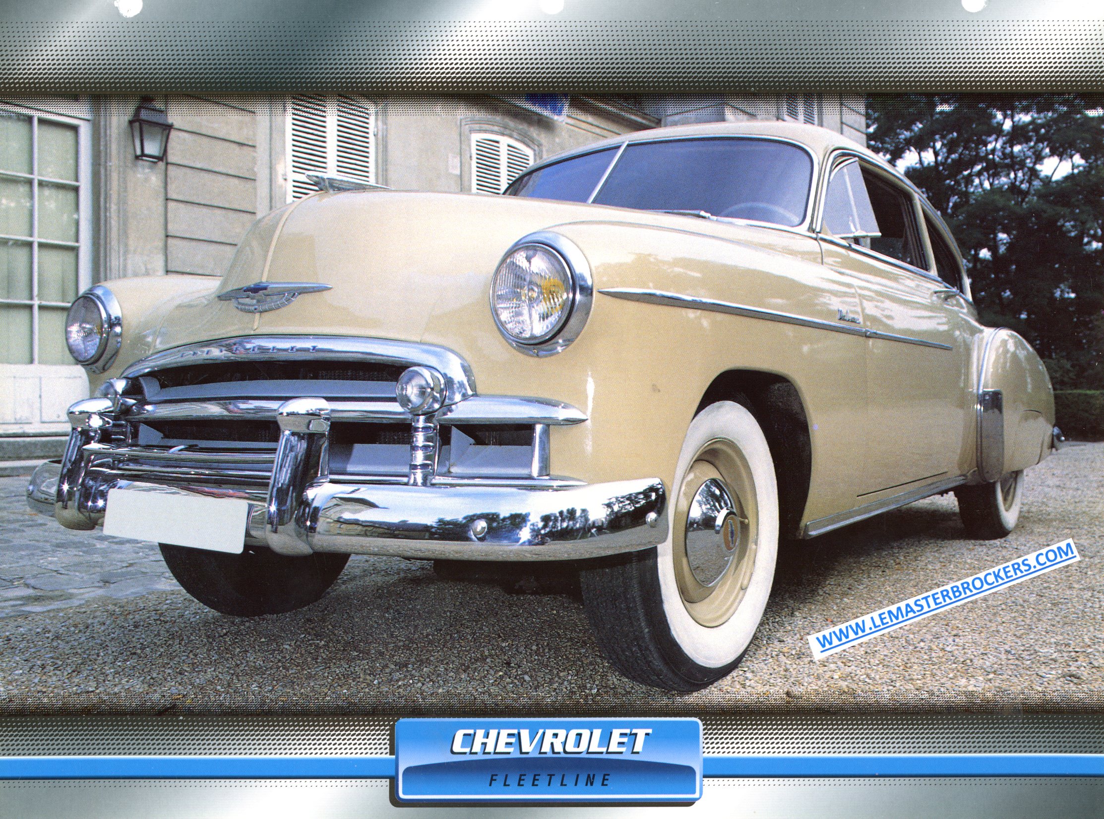 CHEVROLET FLEETLINE 1949 FICHE AUTO LITTÉRATURE AUTOMOBILE
