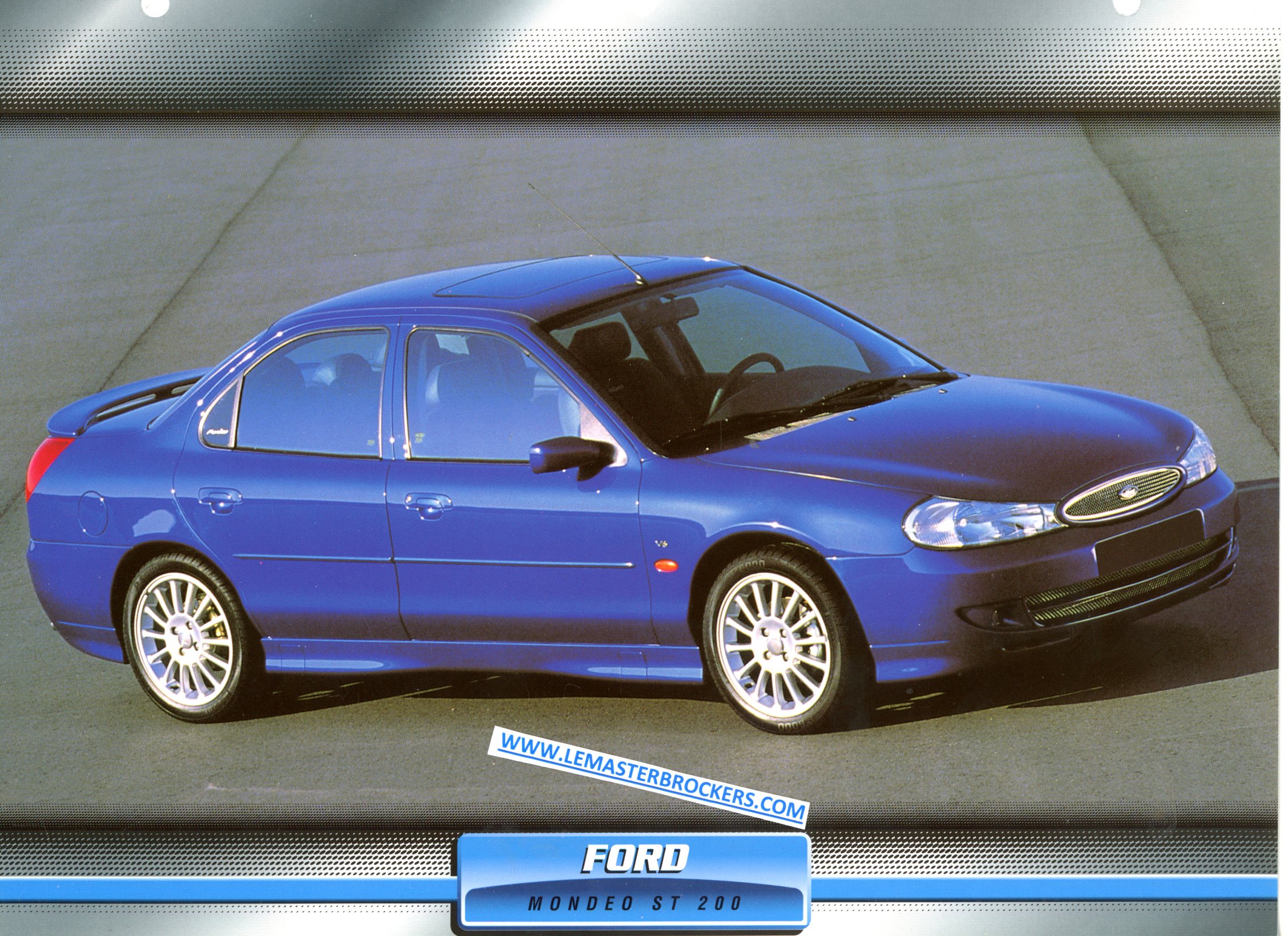 FORD MONDEO ST200 1999 FICHE LITTÉRATURE AUTOMOBILE