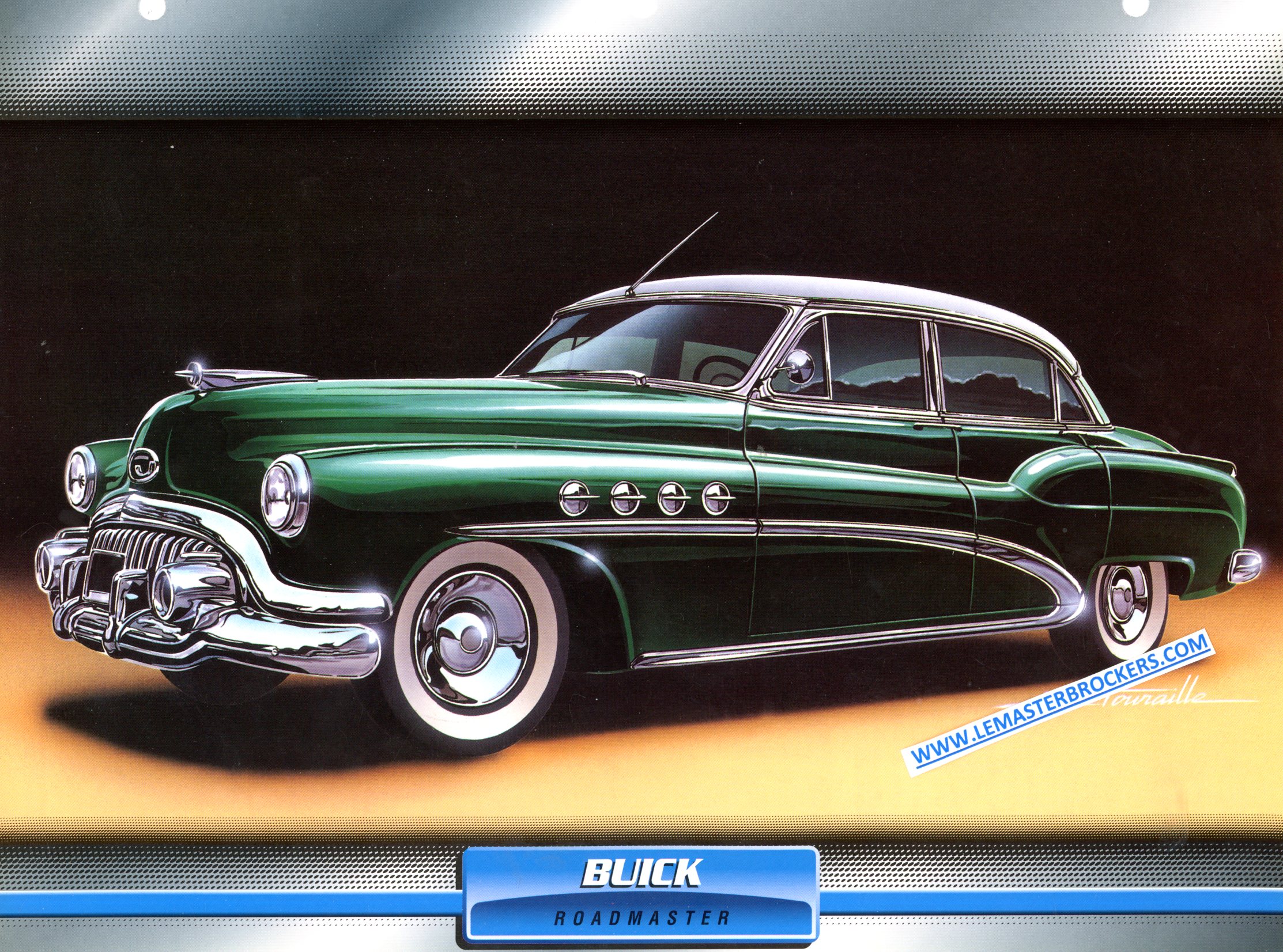 BUICK ROADMASTER 1947 FICHE LITTÉRATURE AUTOMOBILE