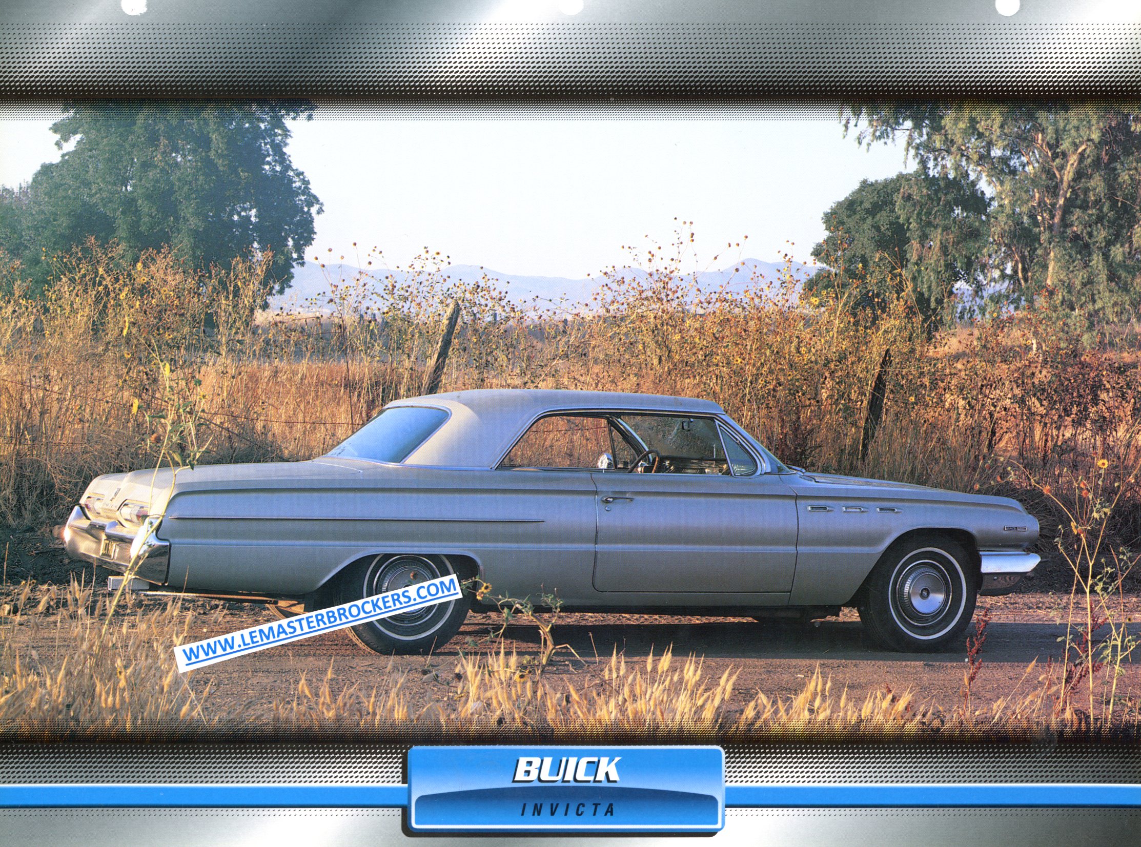 BUICK INVICTA 1959 FICHE LITTÉRATURE AUTOMOBILE FICHES AUTO