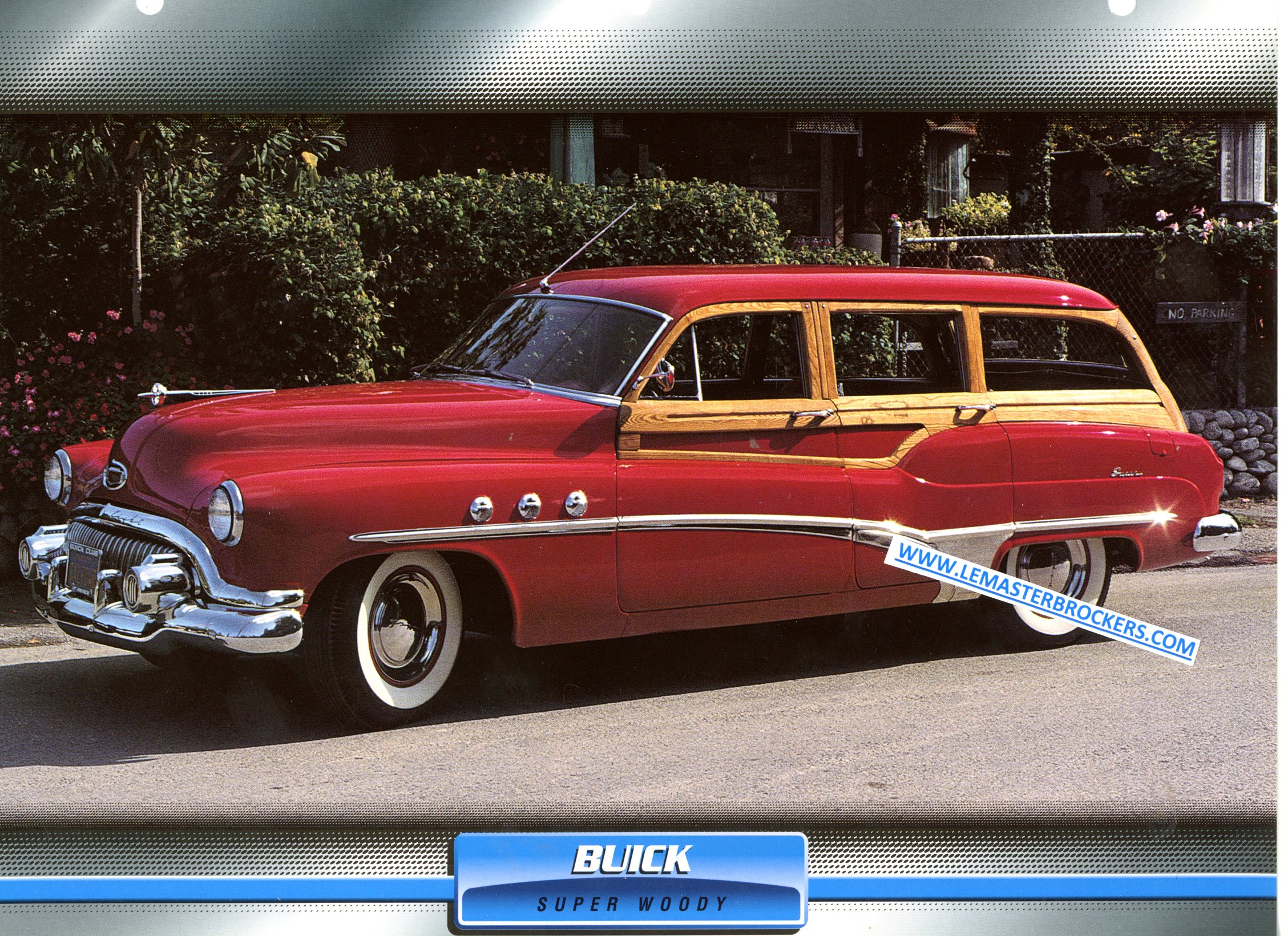 BUICK SUPER WOODY 1951 FICHE LITTÉRATURE AUTOMOBILE