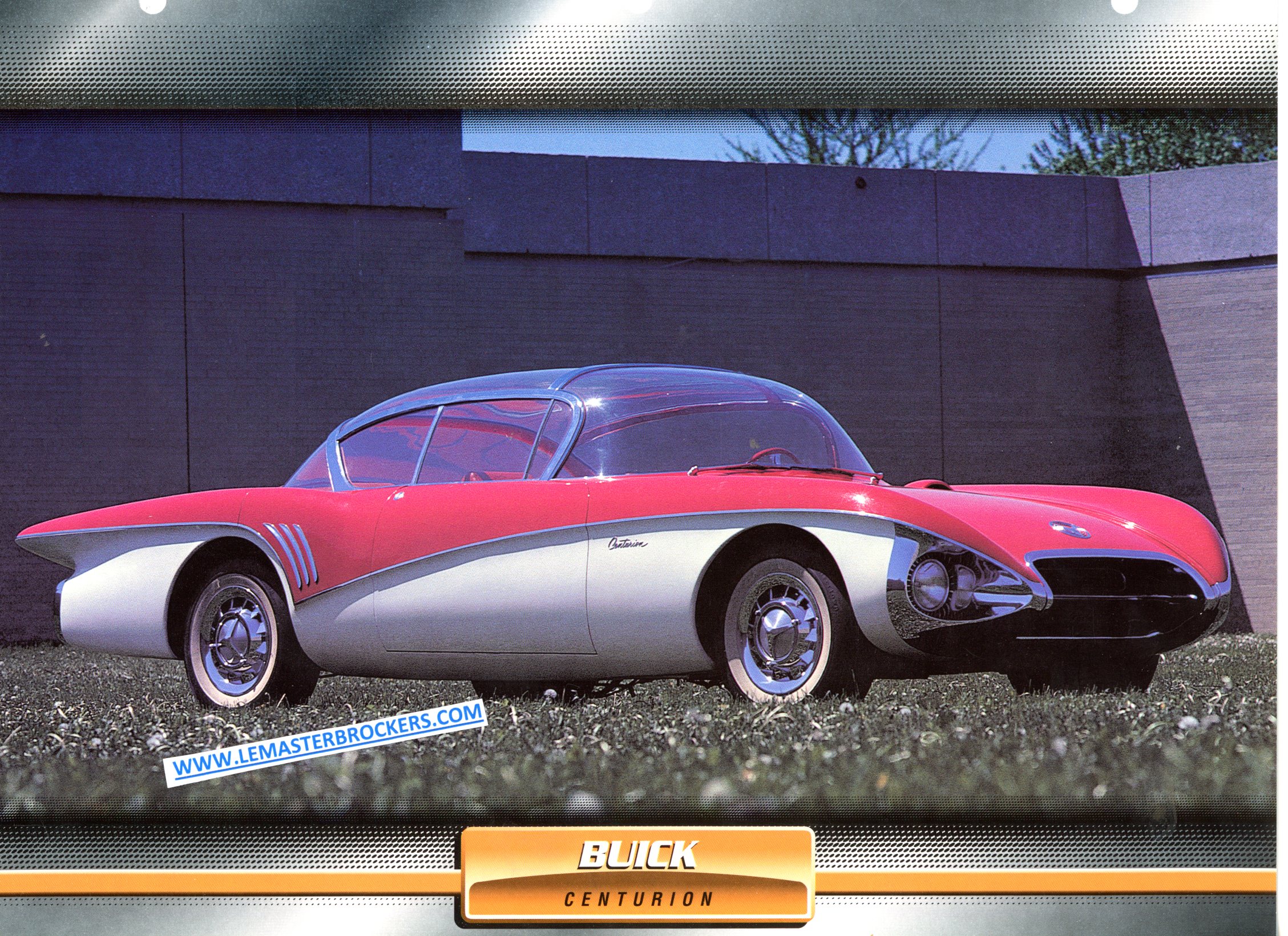 BUICK CENTURION 1956 FICHE LITTÉRATURE AUTOMOBILE PROTOTYPE