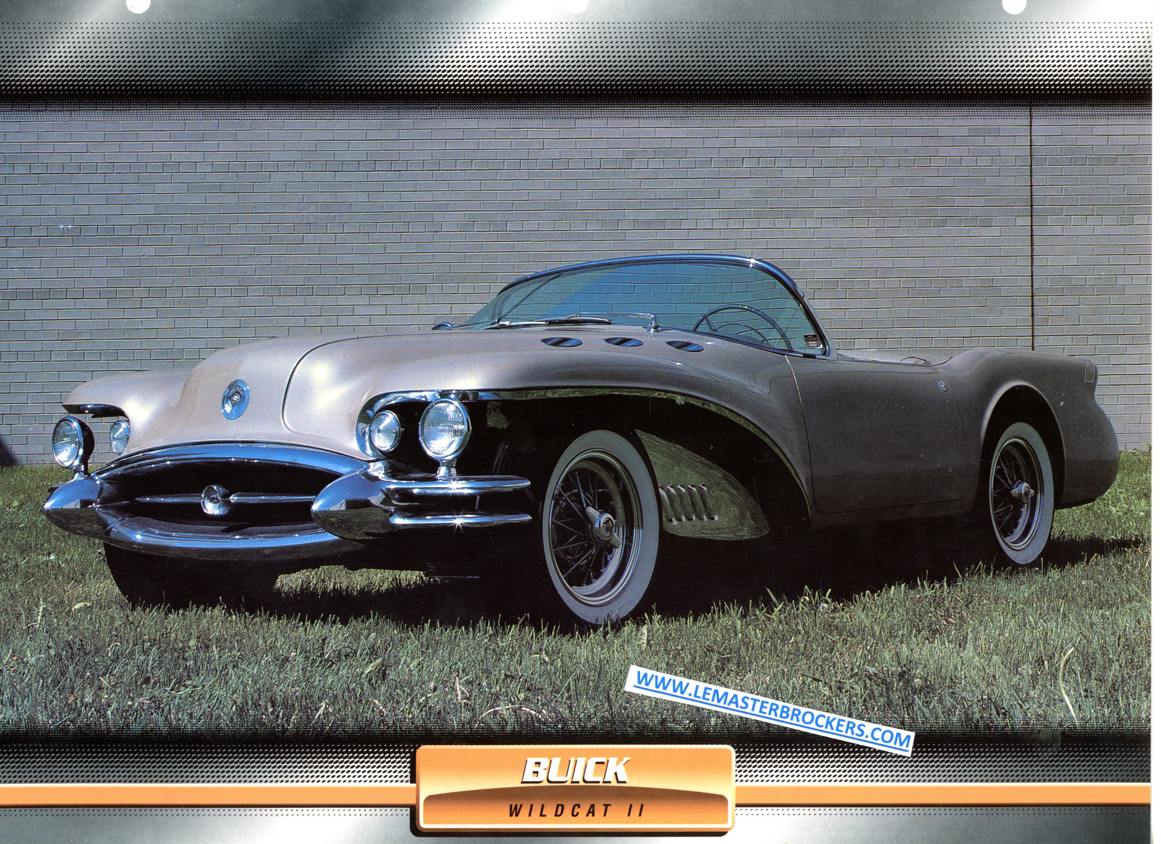 BUICK WILDCAT II 1954 FICHE LITTÉRATURE AUTOMOBILE PROTOTYPE