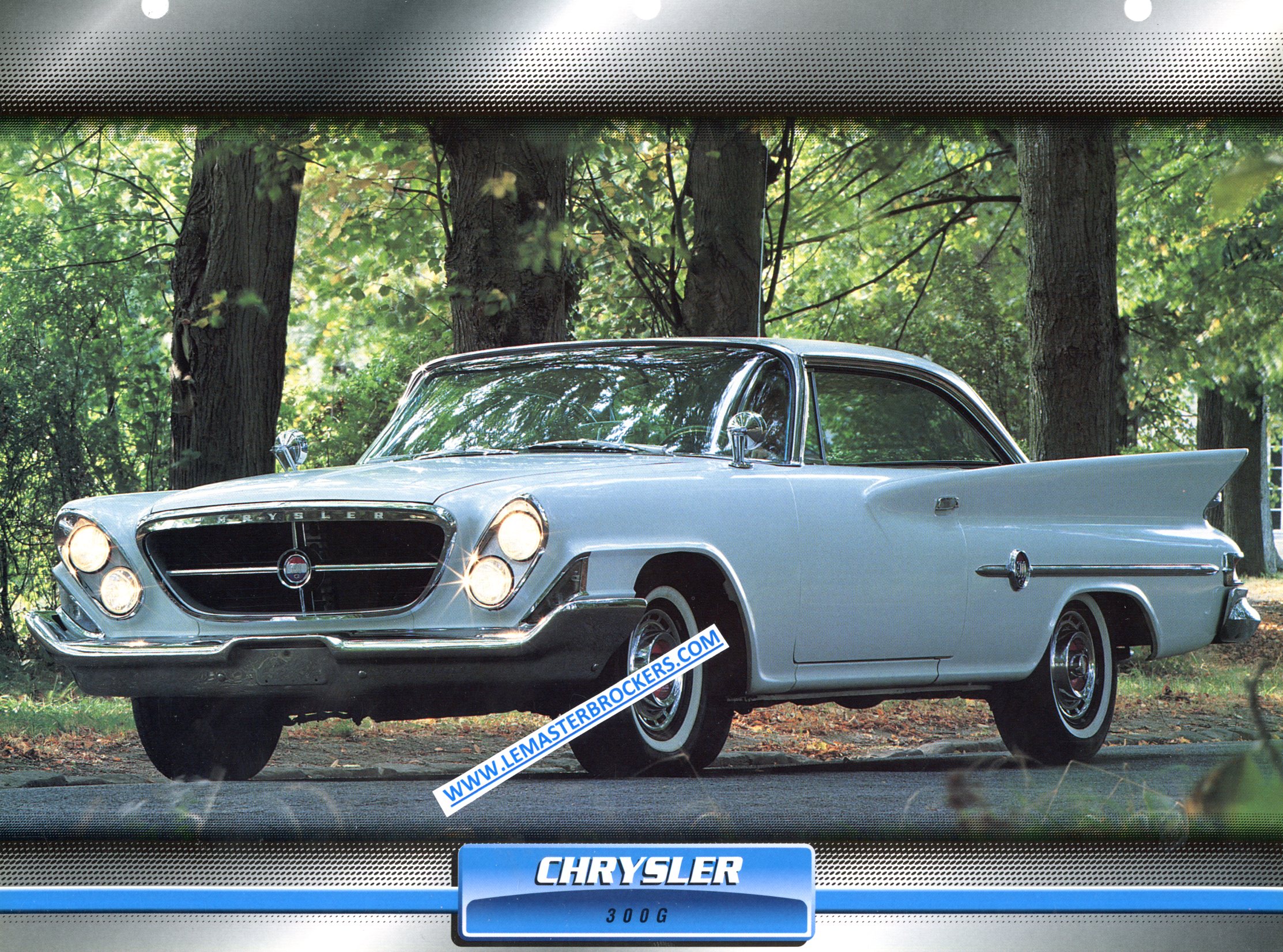 CHRYSLER 300G 1961 FICHE LITTÉRATURE AUTOMOBILE